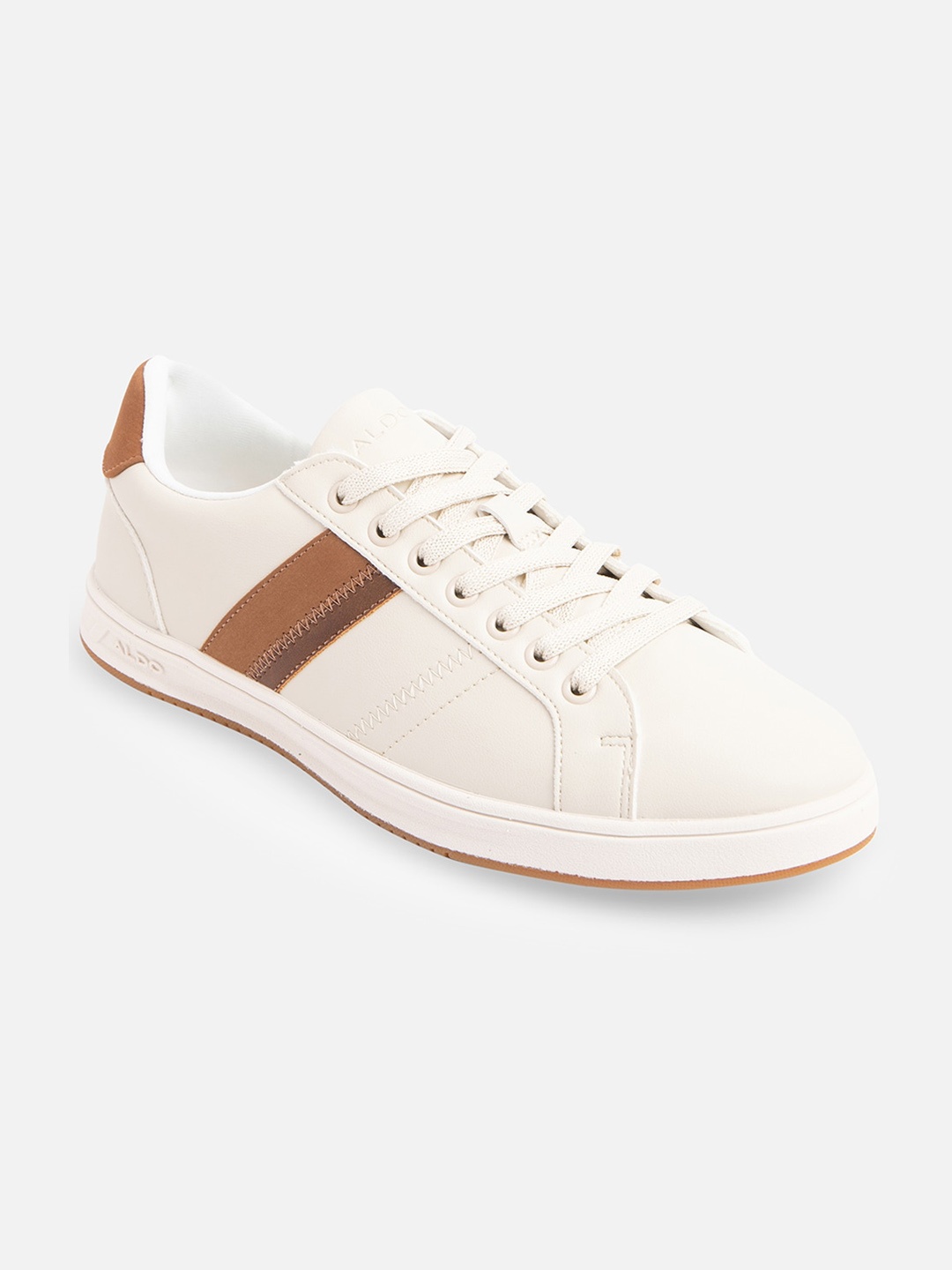 

ALDO Men Off White Solid Sneakers