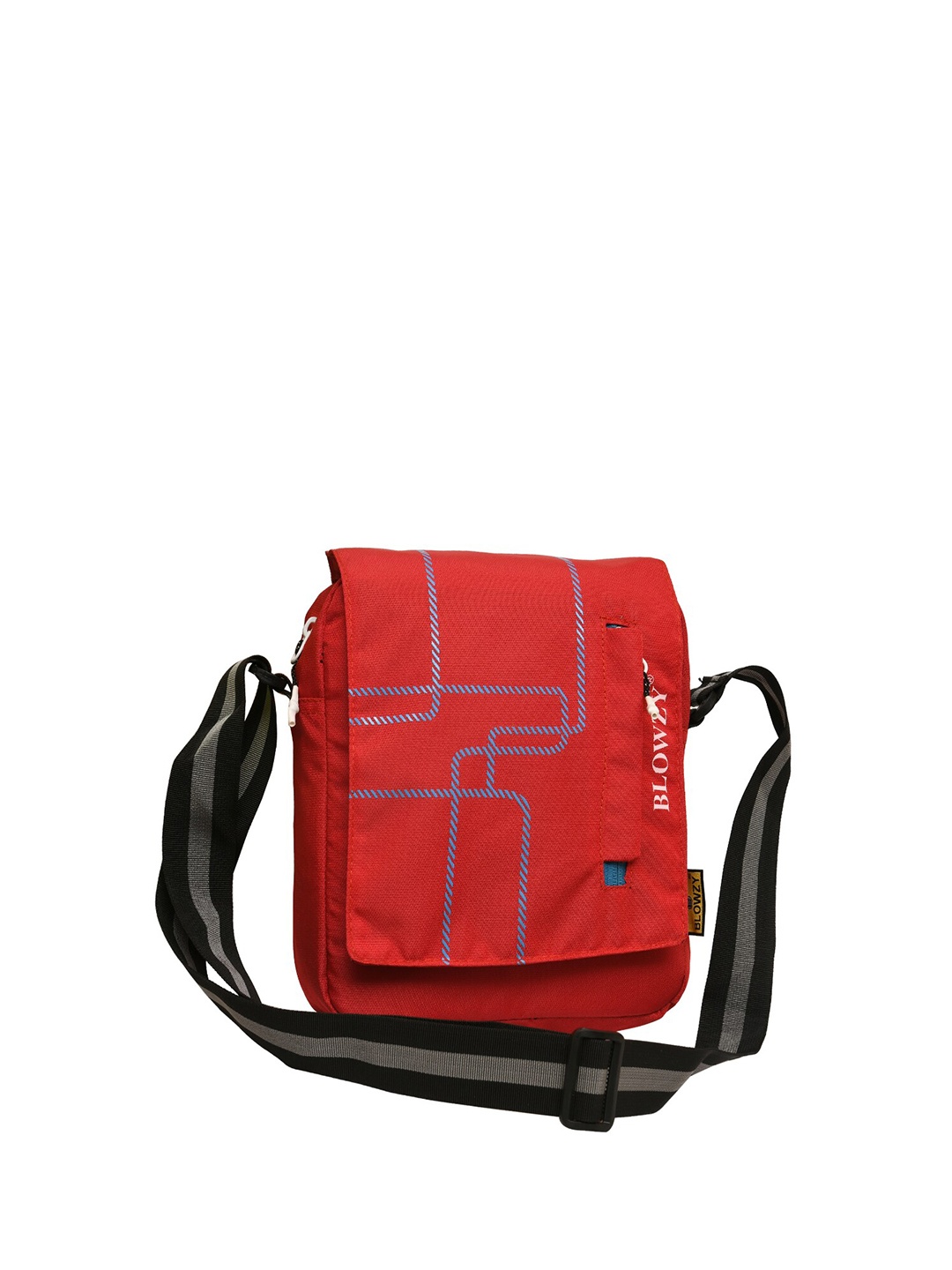 

Blowzy Bags Unisex Red & Black Printed Messenger Sling Bag