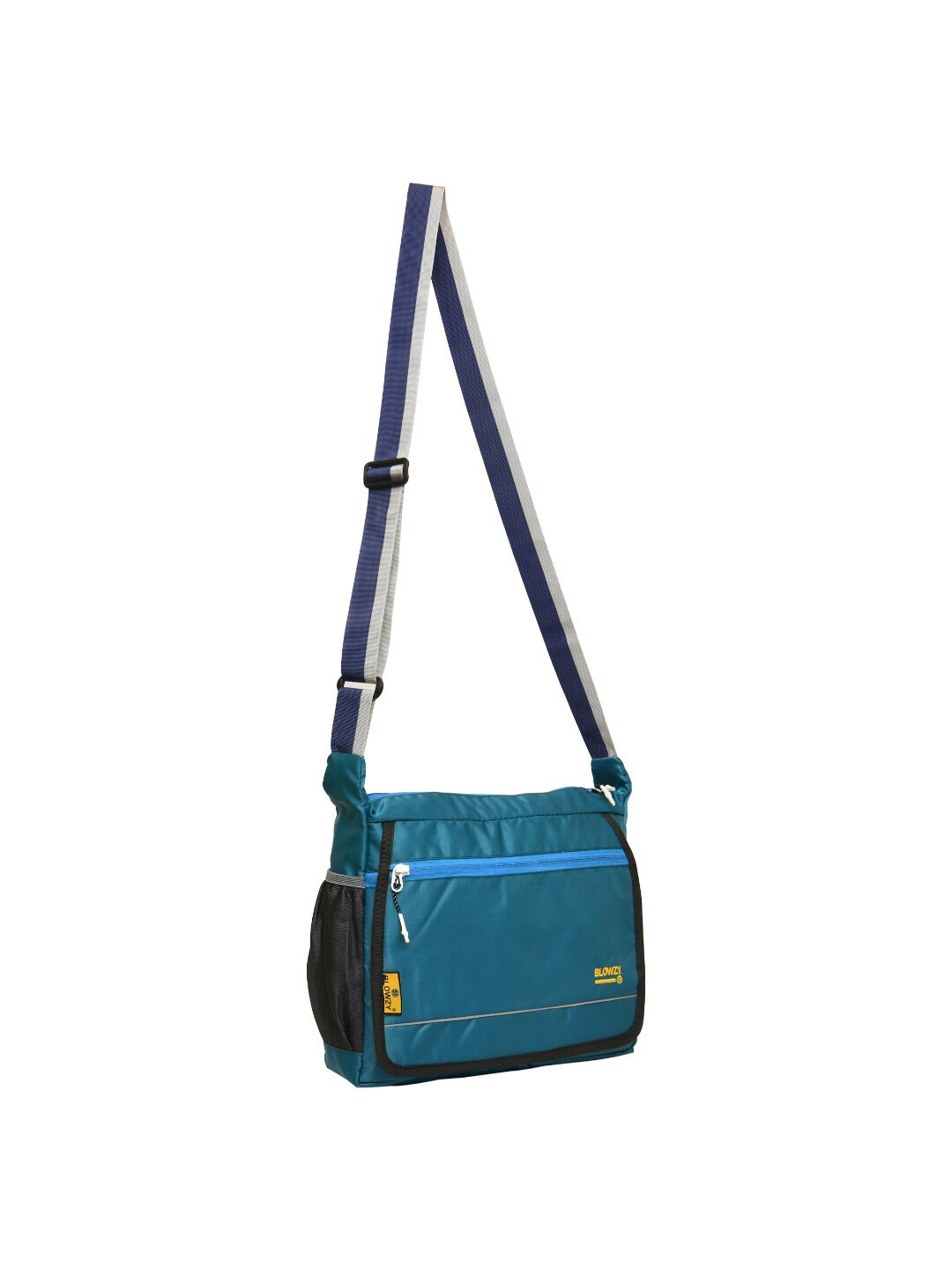 

Blowzy Bags Unisex Blue & Black Messenger Bag