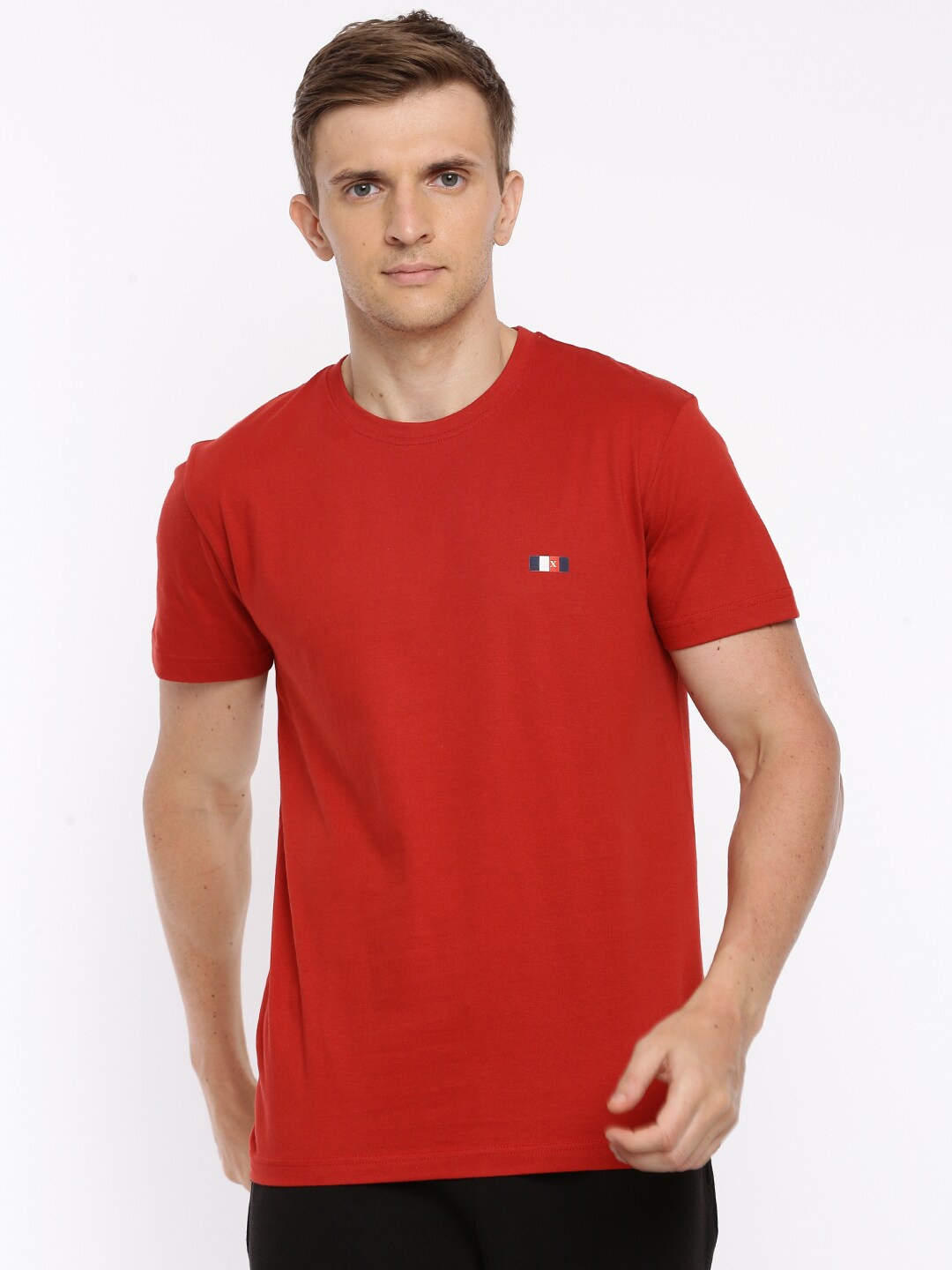 

ACTIMAXX Men Red Solid T-shirt