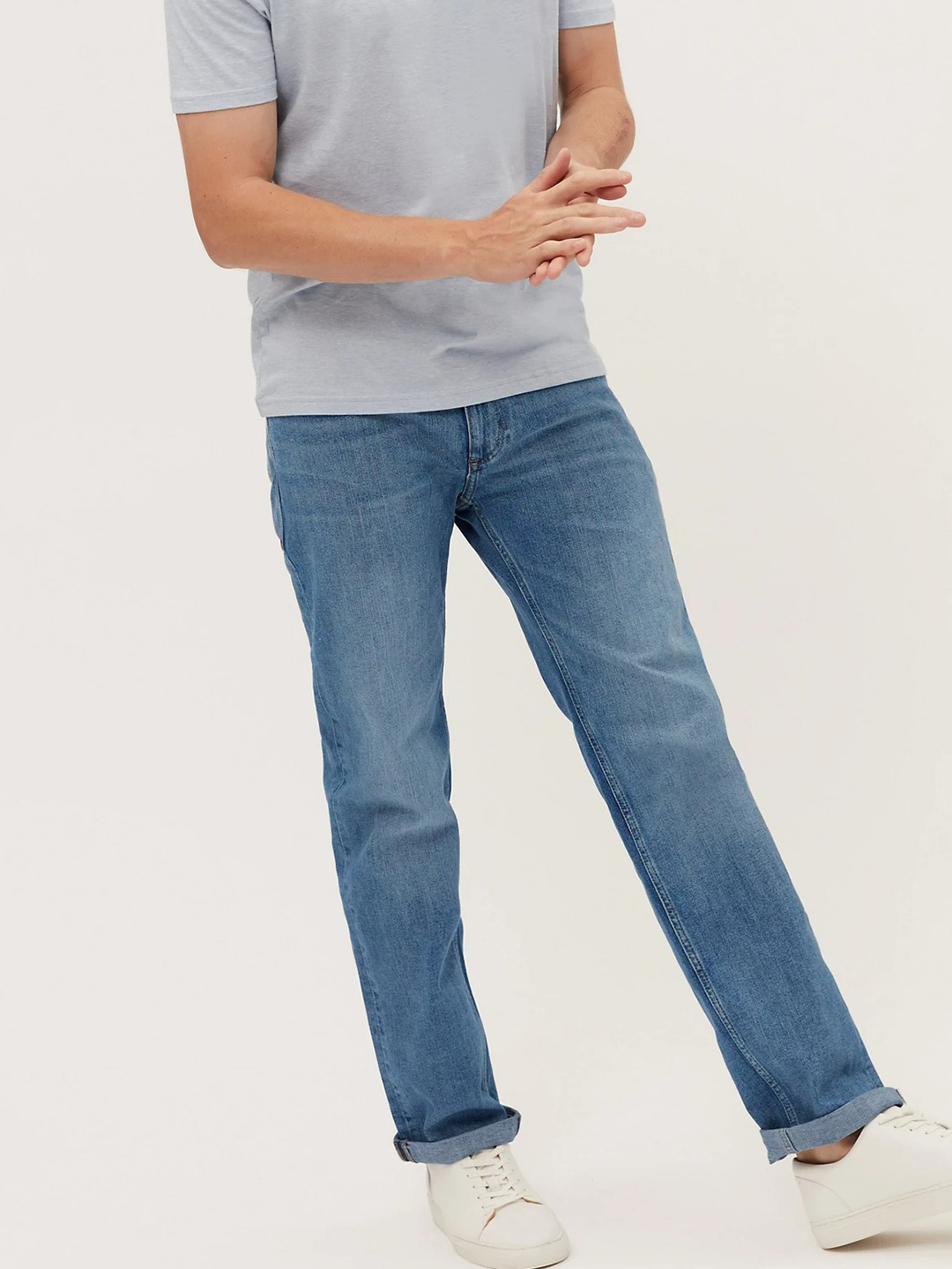 

Marks & Spencer Men Blue High-Rise Denim Jeans