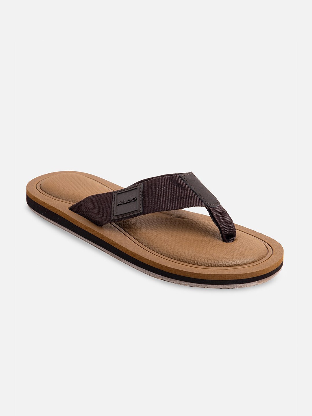 

ALDO Men Brown PU Comfort Sandals