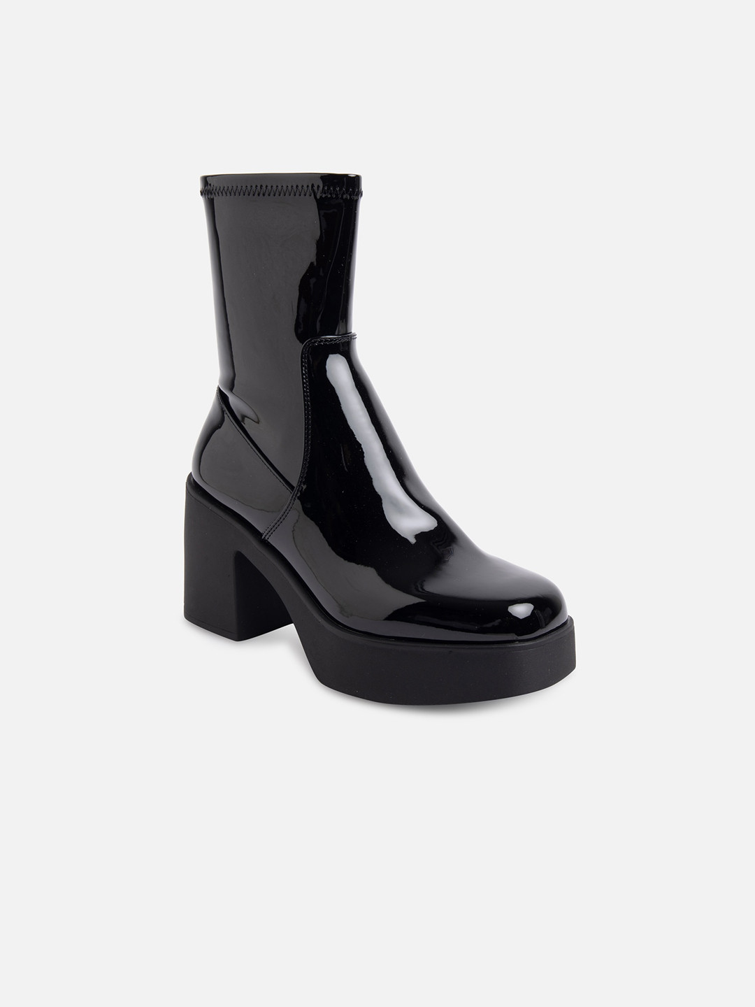 

ALDO Women Black Solid High-Top Boots