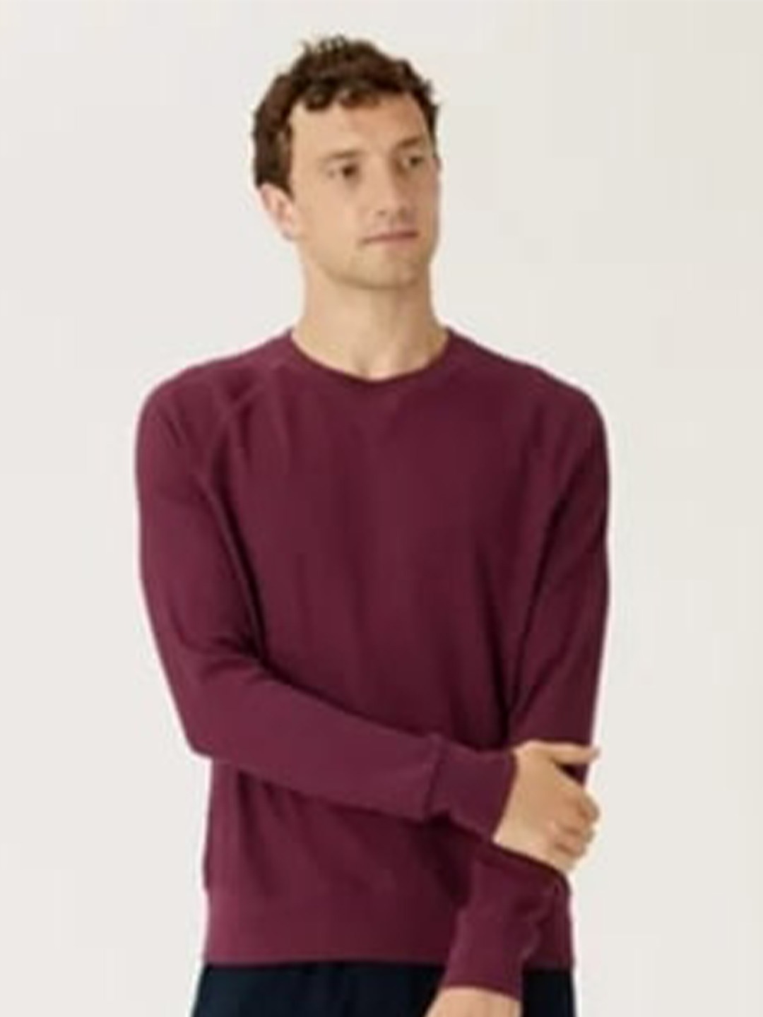 

Marks & Spencer Men Magenta Solid T-shirt