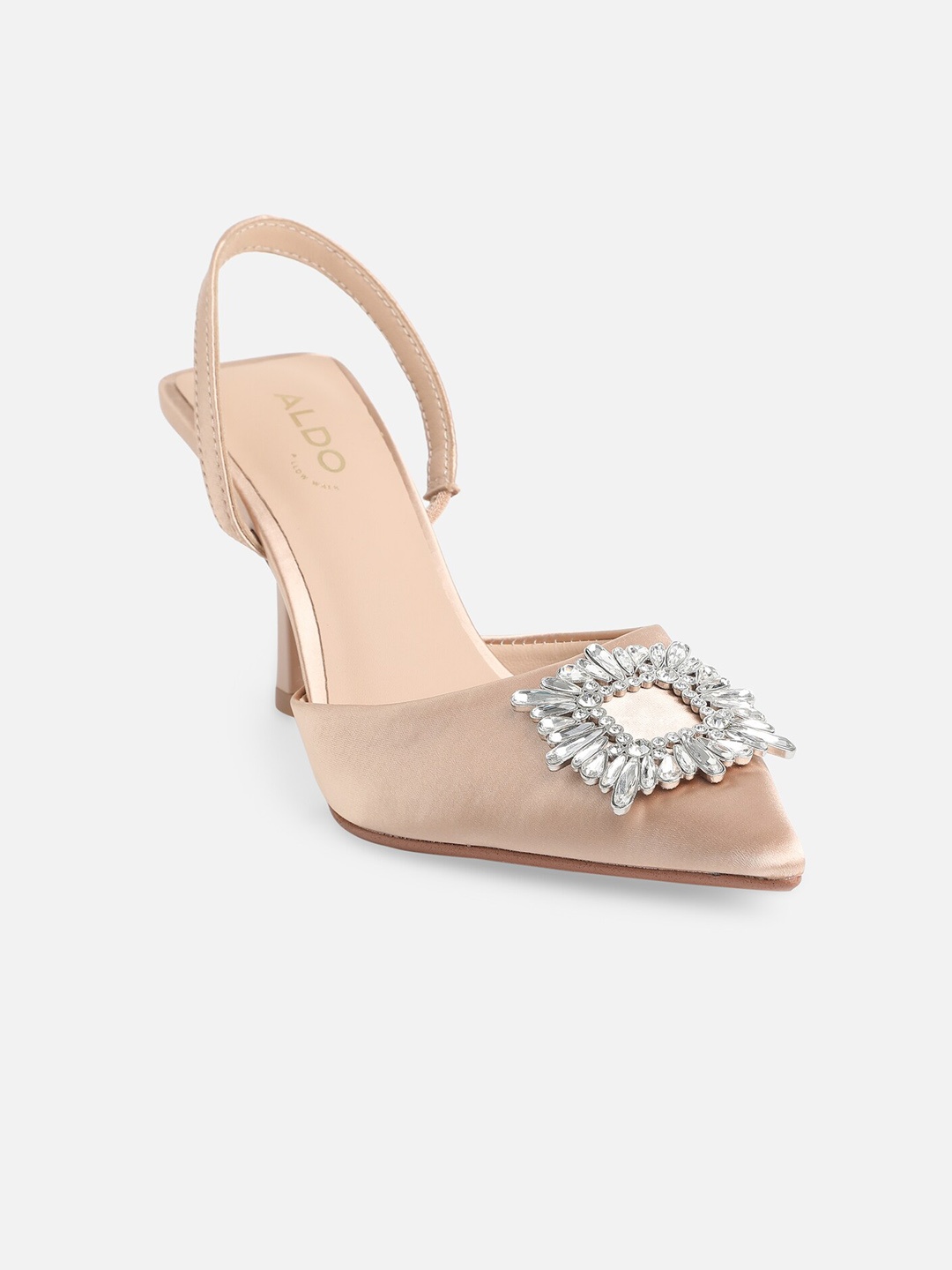 

ALDO Cream-Coloured Embellished Pumps