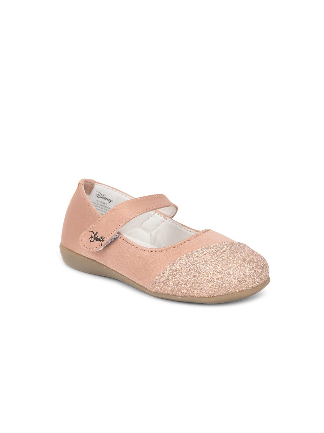 

toothless Girls Rose Gold Embellished Ballerinas Flats