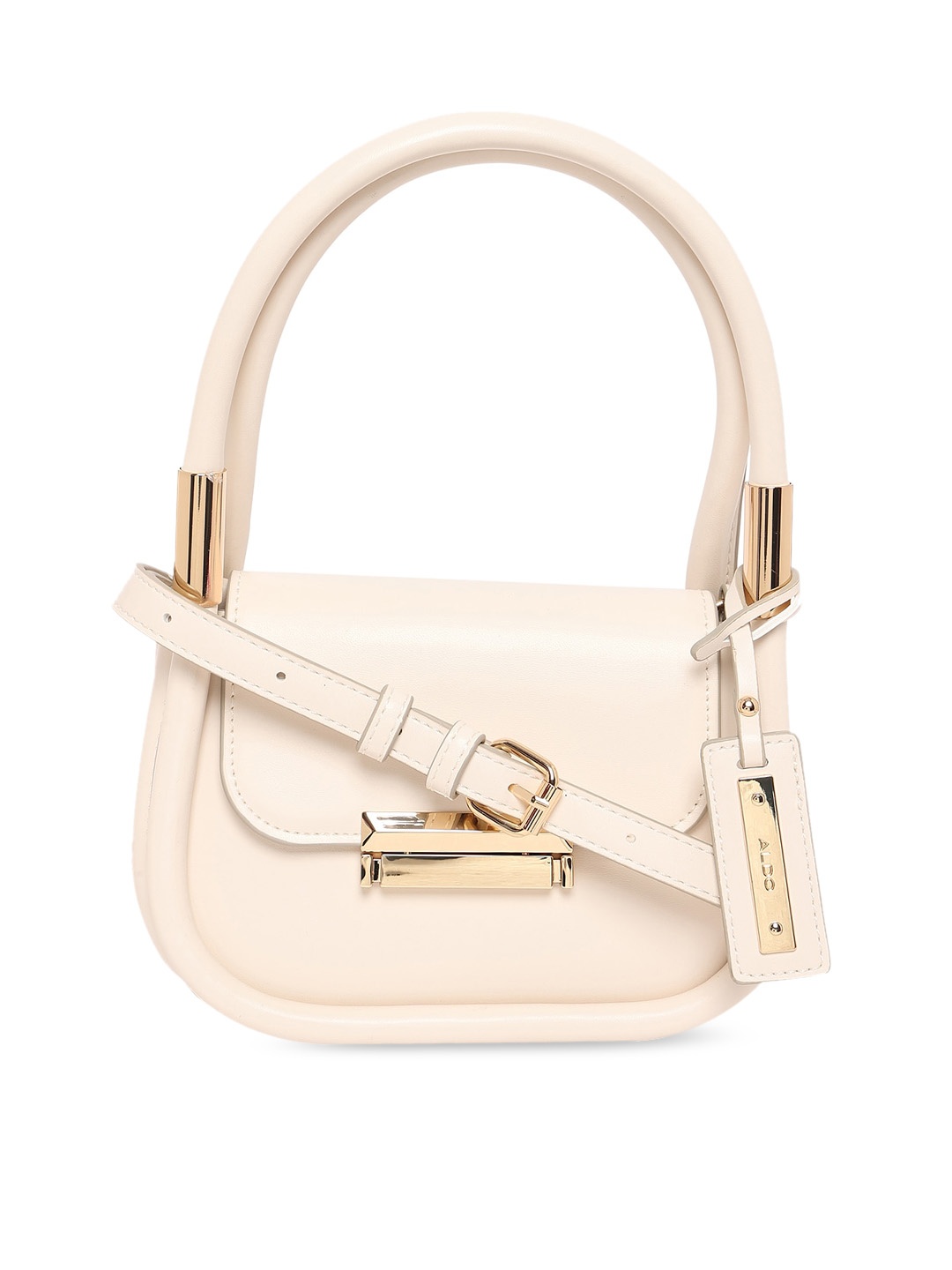 

ALDO Off White PU Structured Handheld Bag