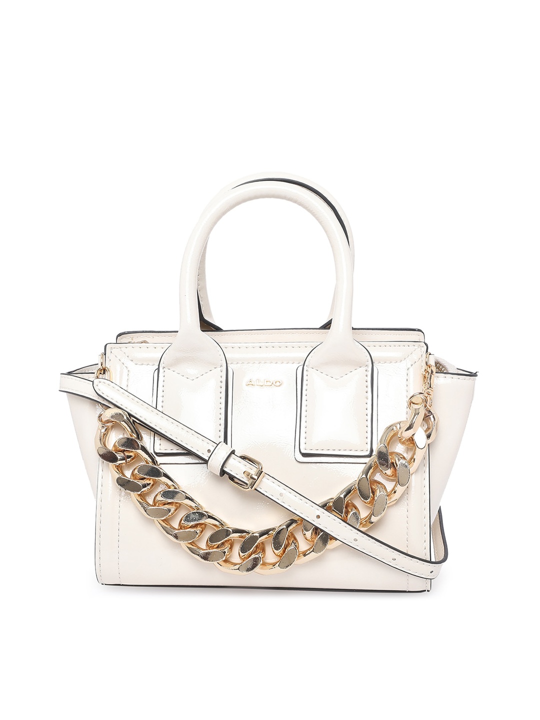 

ALDO Off White PU Swagger Handheld Bag