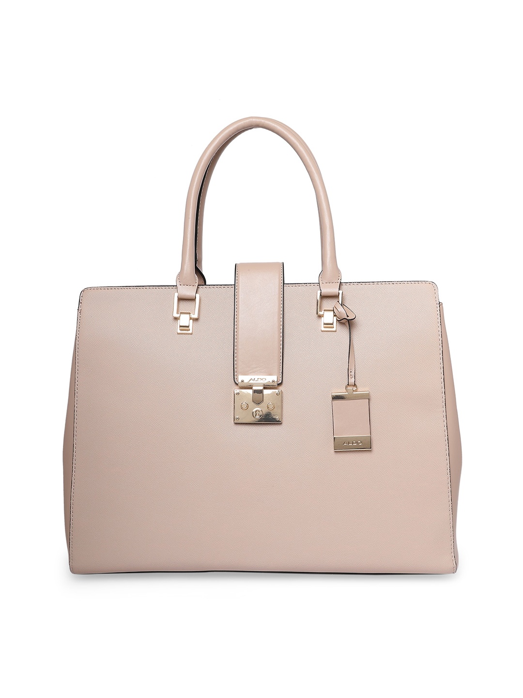 

ALDO Beige Structured Handheld Bag