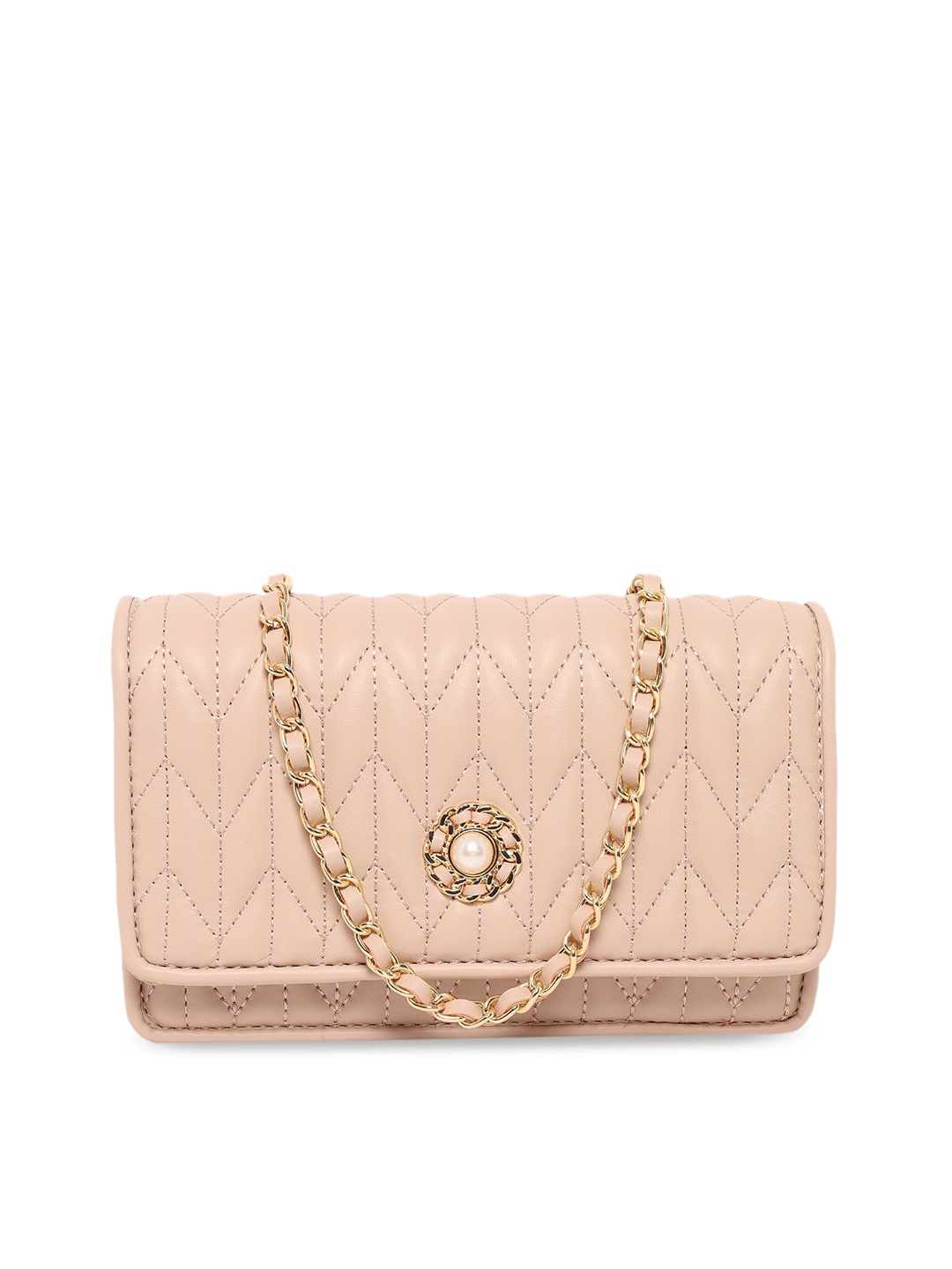 

ALDO Multicoloured Textured PU Structured with Quilted Sling Bag, Multi