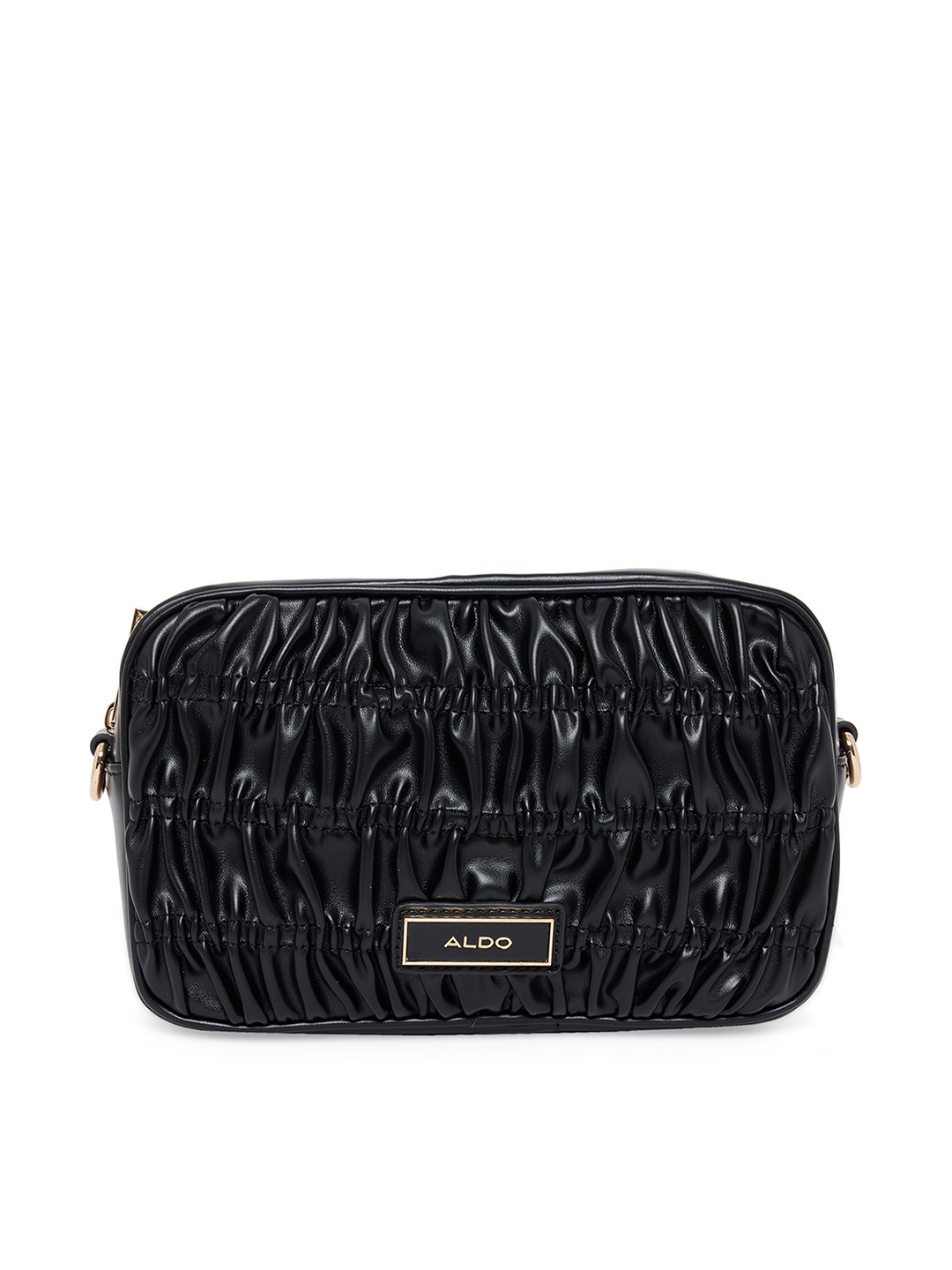 

ALDO Black PU Structured Sling Bag