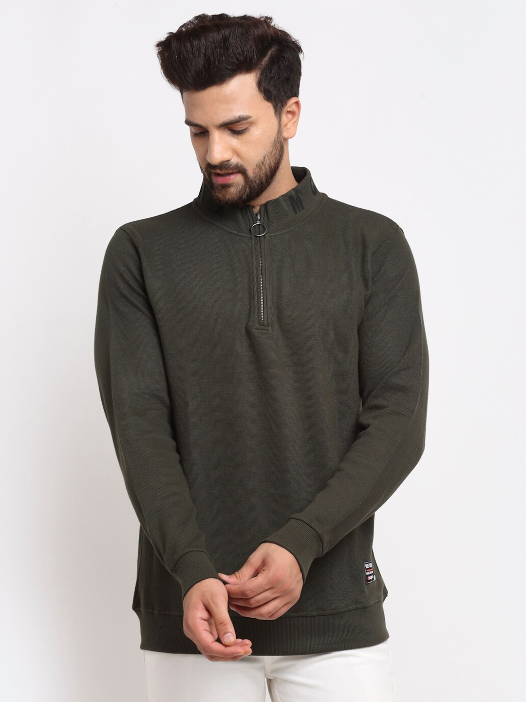 

Club York Men Olive Green Sweatshirt