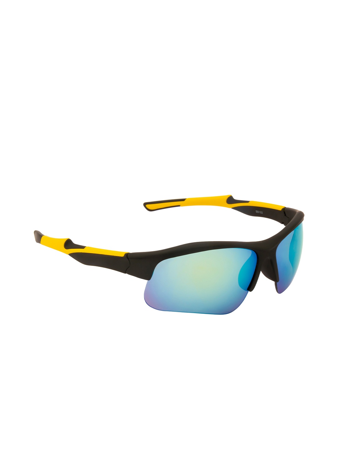 

Clark N Palmer Unisex Mirrored Lens & Black Sports Sunglasses with UV Protected Lens
