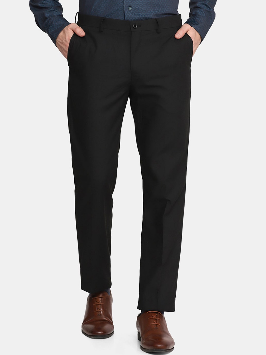 

Blackberrys Men Black Formal Trouser