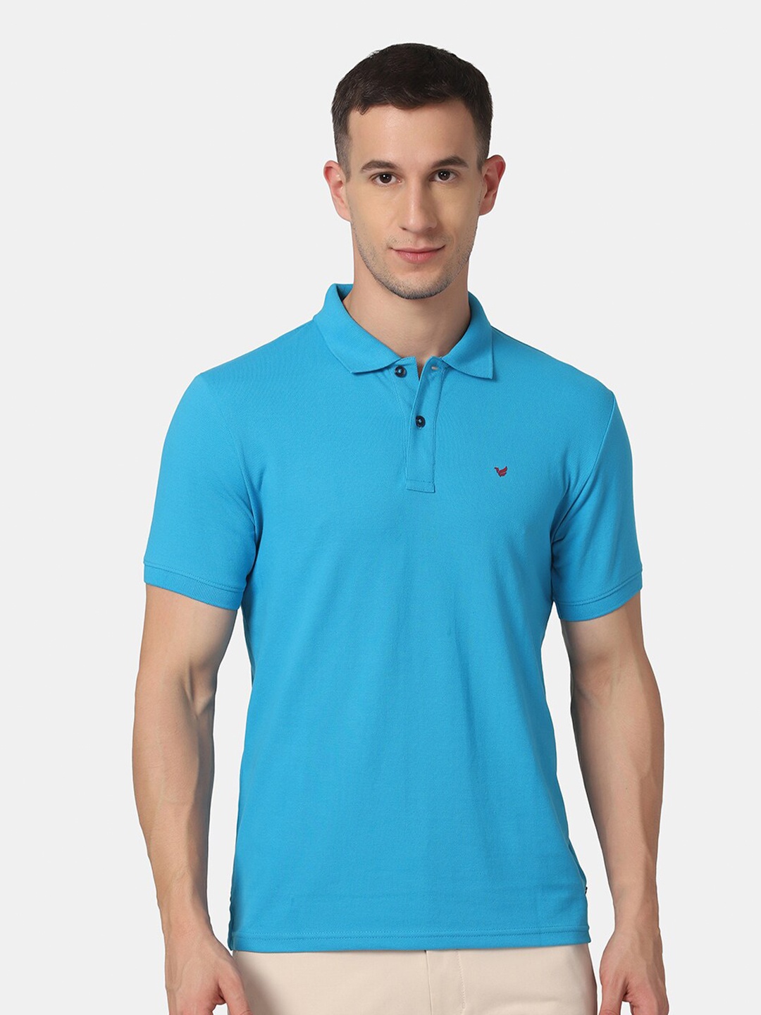 

Blackberrys Men Blue Polo Collar Slim Fit T-shirt