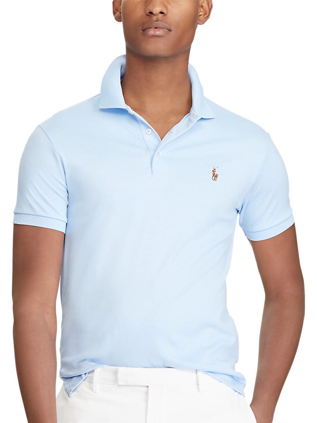 

Polo Ralph Lauren Men Blue Polo Collar T-shirt