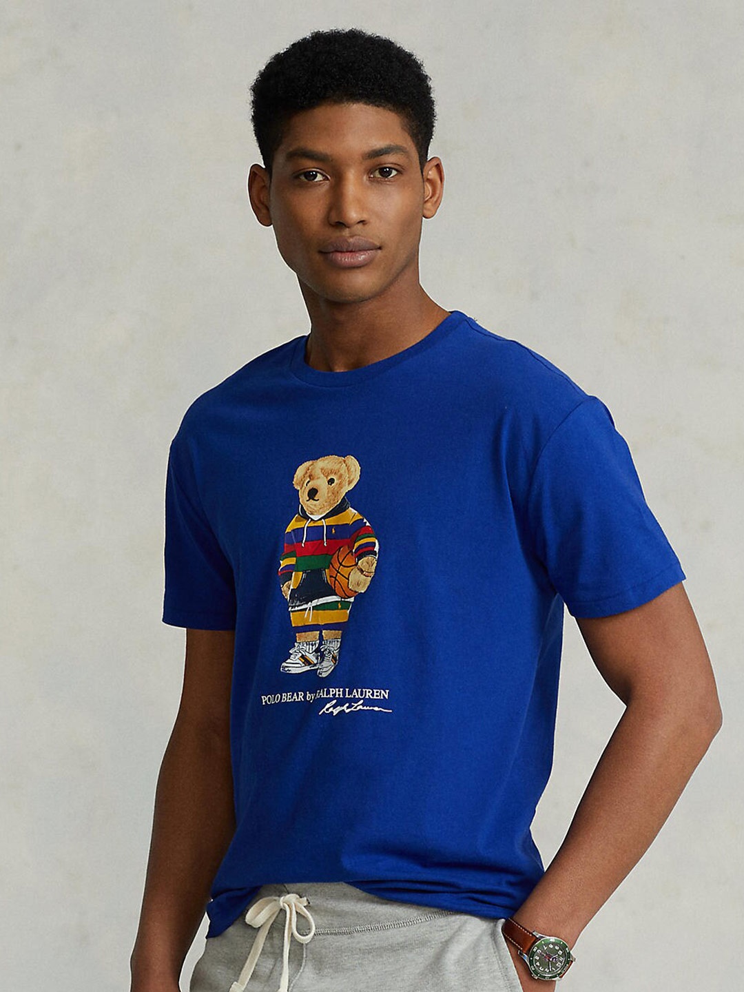 

Polo Ralph Lauren Men Blue Printed T-shirt