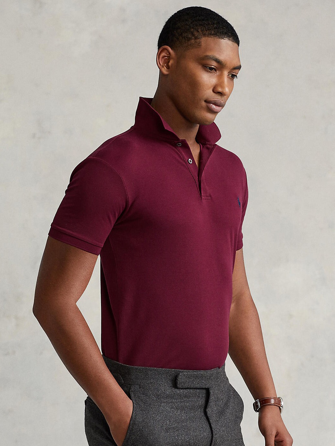

Polo Ralph Lauren Men Red Polo Collar T-shirt