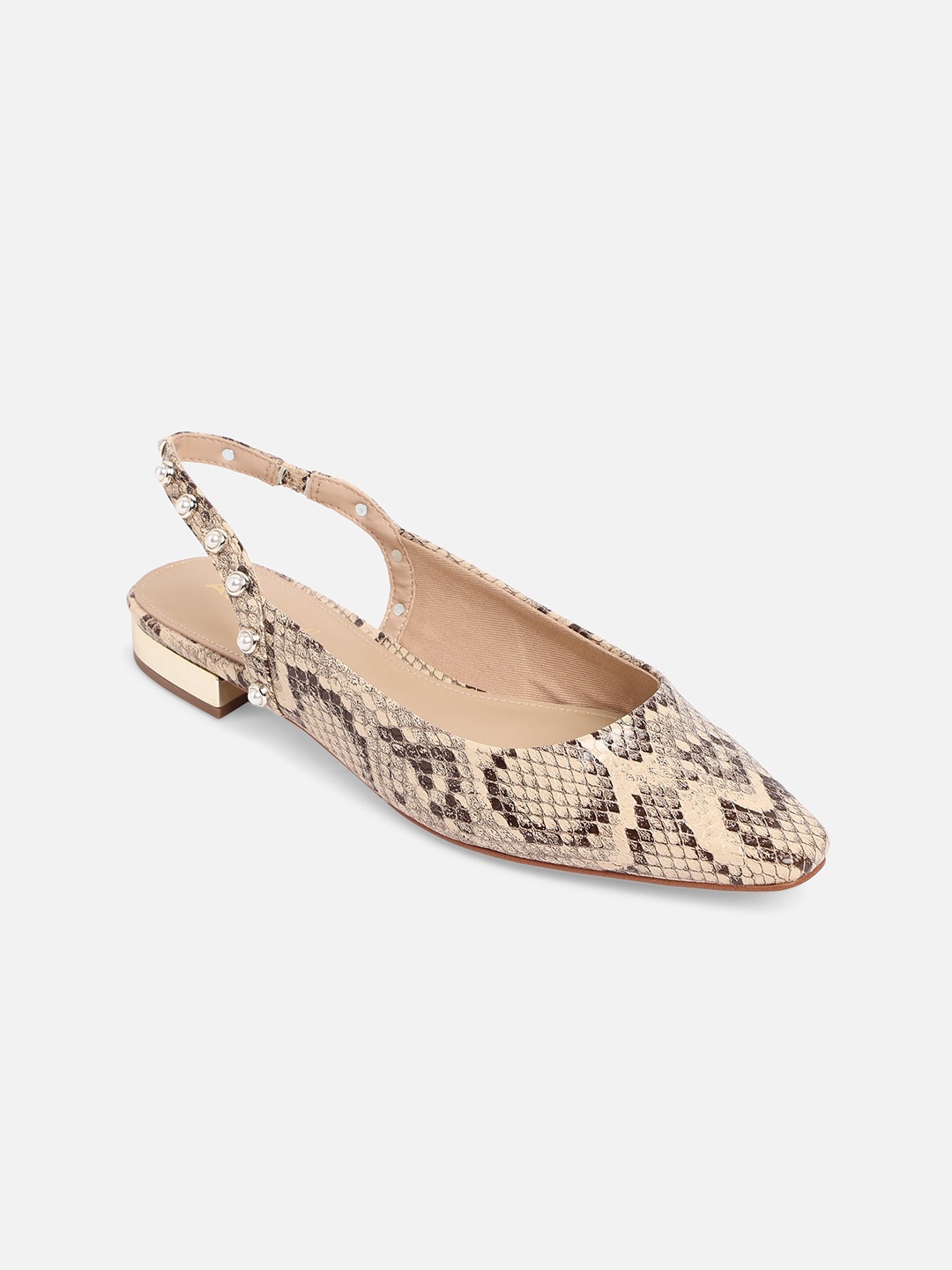 

ALDO Women Textured Synthetic Mules, Cream