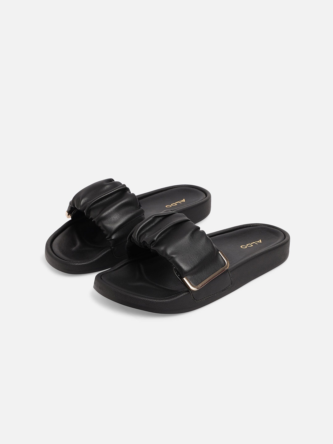 

ALDO Women Black Open Toe Flats