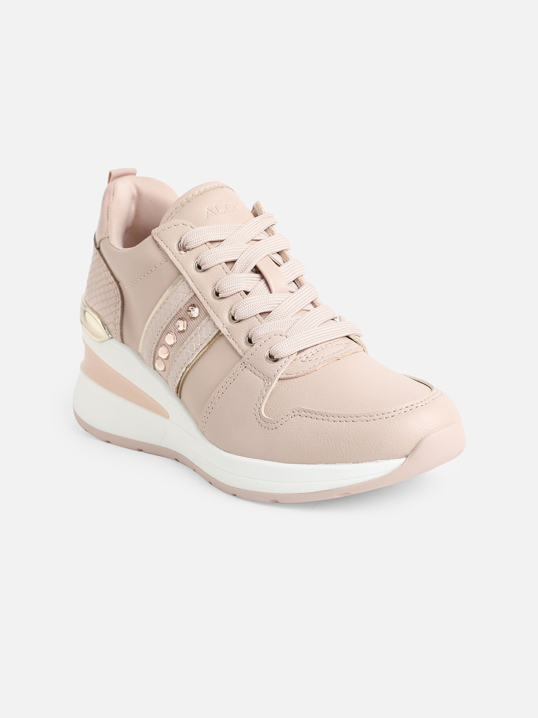 

ALDO Women Pink Lace-ups Sneakers