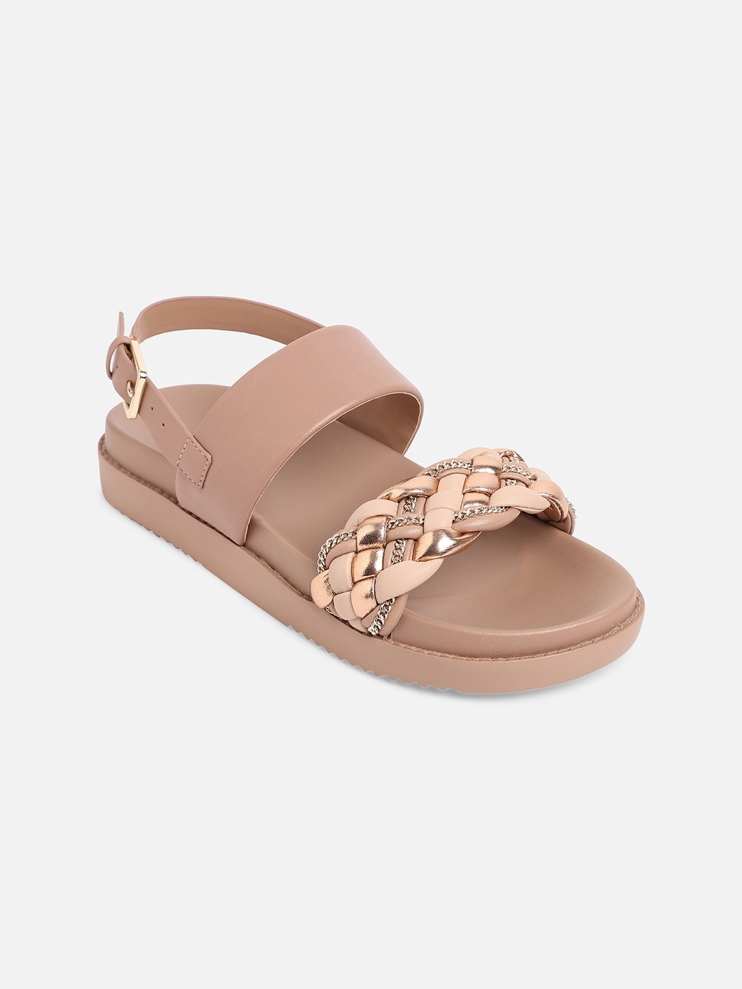 

ALDO Women Rose Gold Printed Flatforms