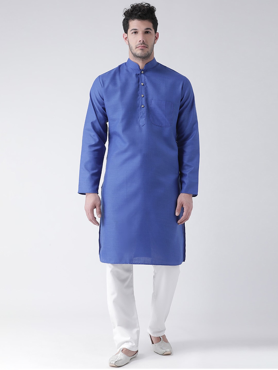 

SG LEMAN Men Blue Pure Cotton Kurta with Pyjamas