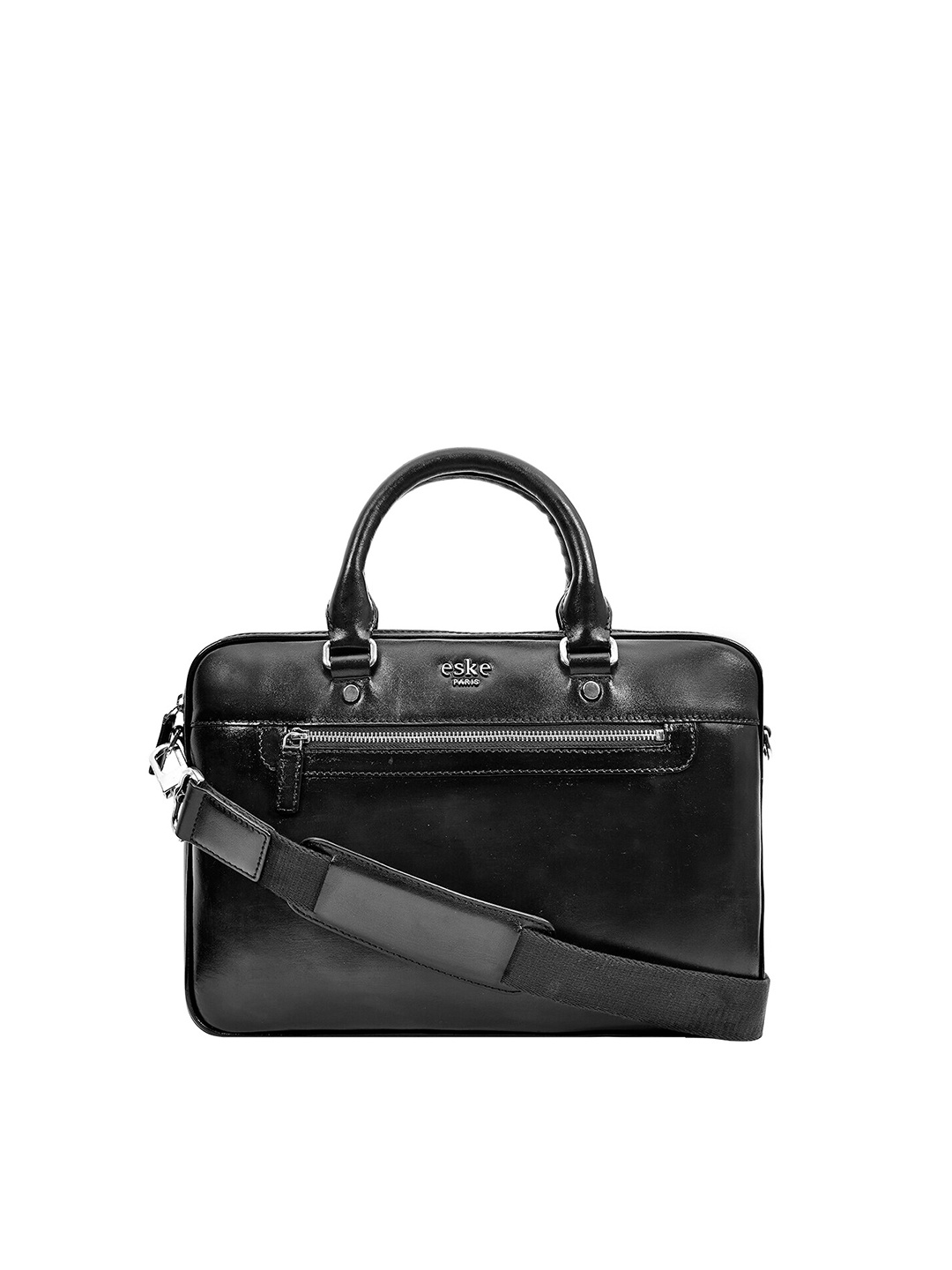 

Eske Men Black Leather Laptop Bag