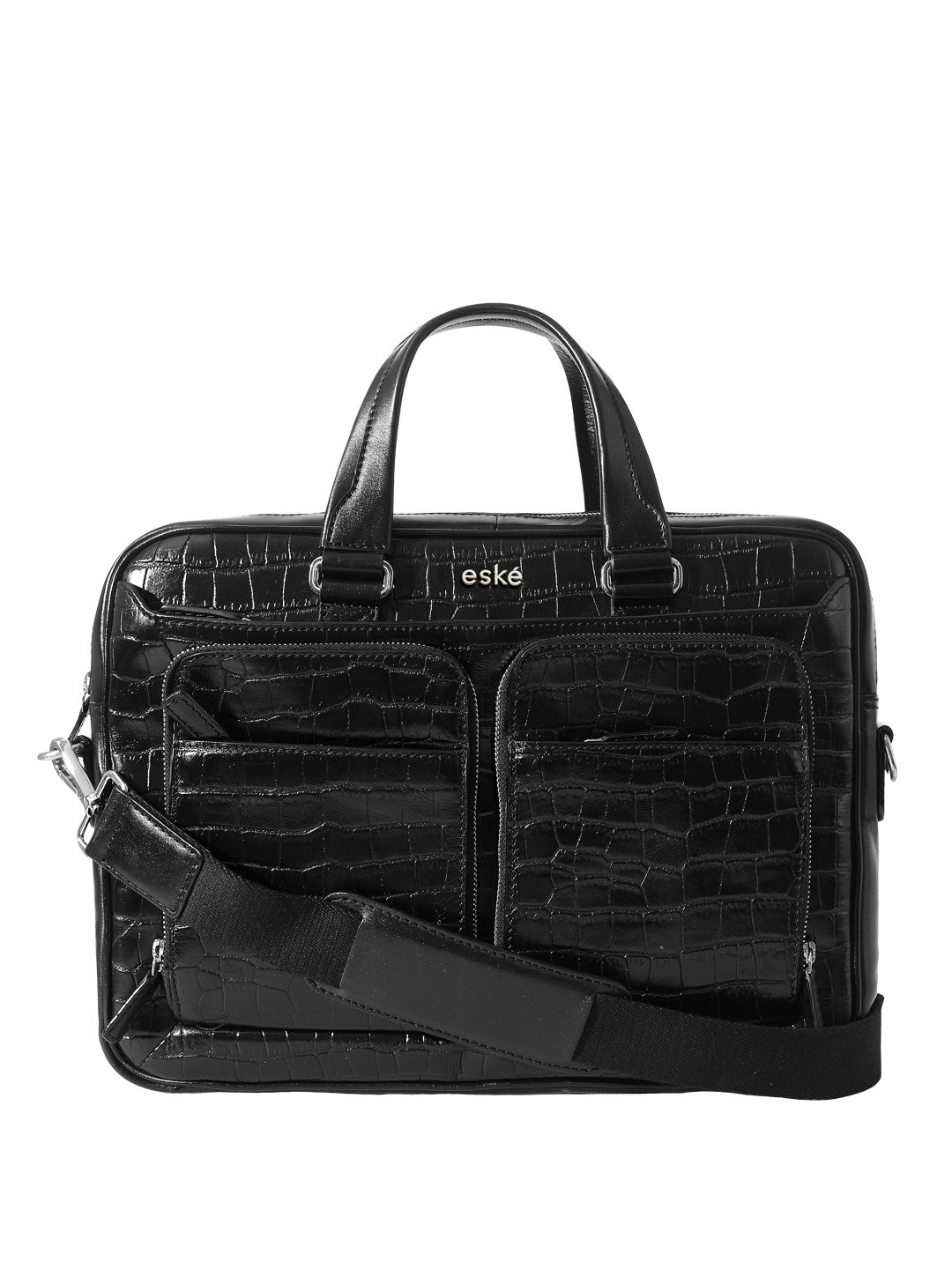 

Eske Men Black Leather Laptop Bag