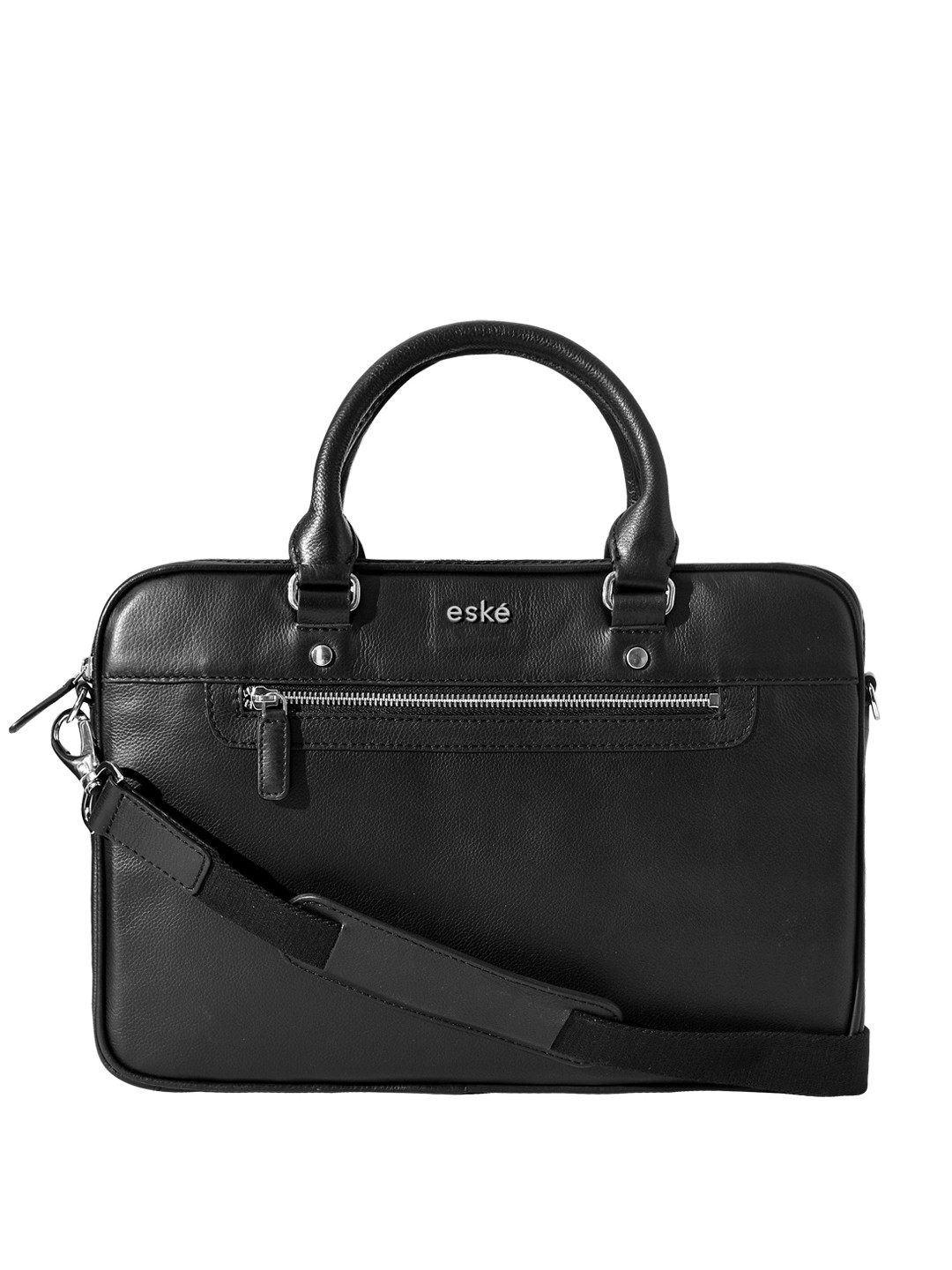 

Eske Men Black Leather Laptop Bag