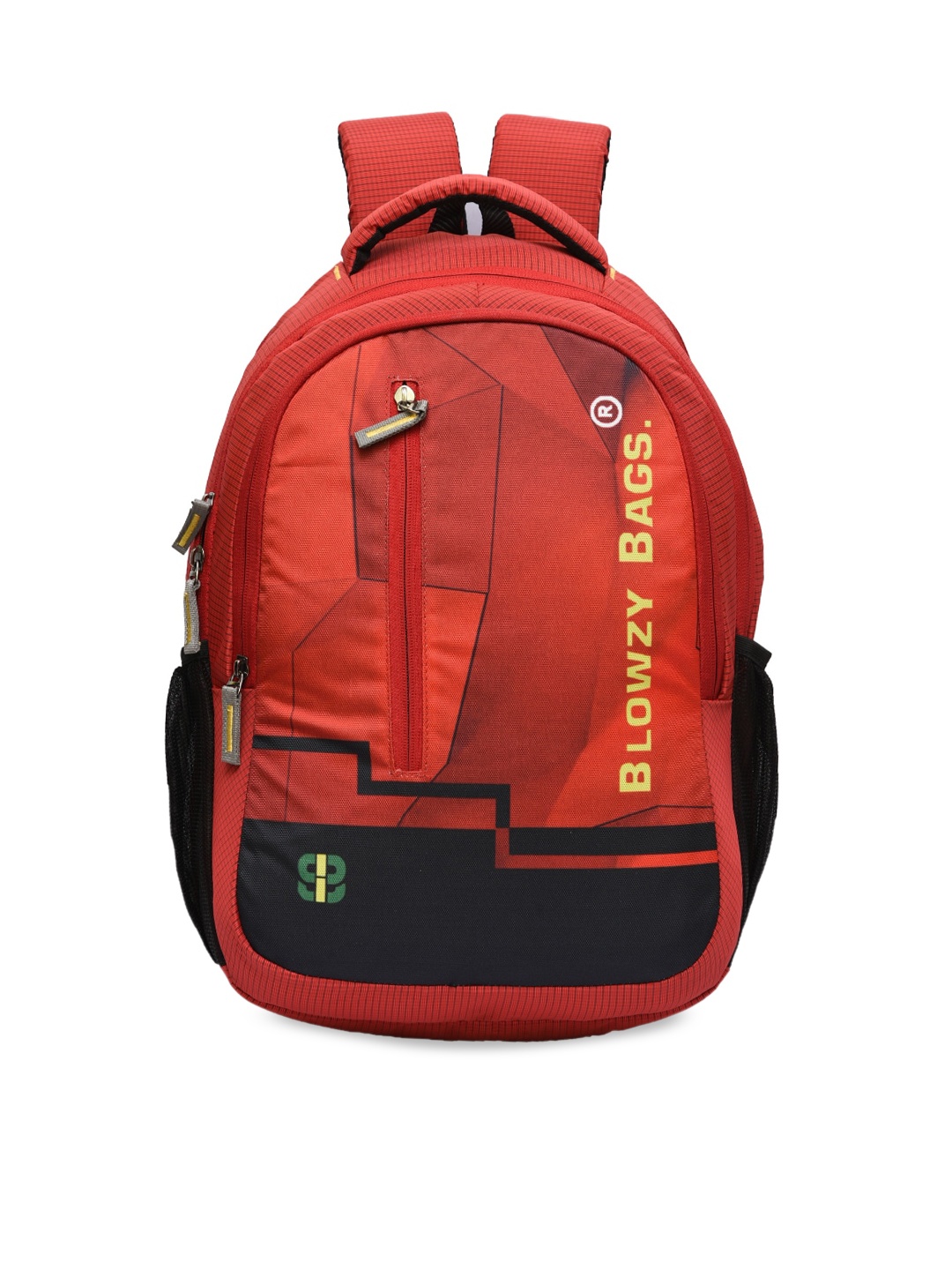 

Blowzy Bags Unisex Red & Black Colourblocked Backpack