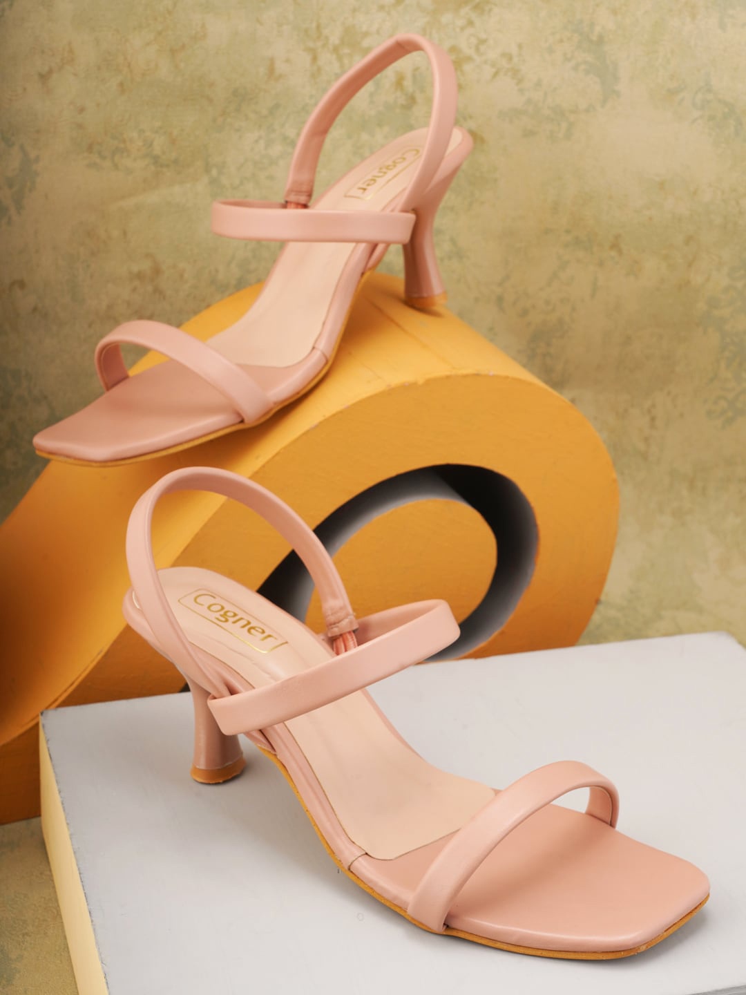 

Cogner Beige Party Kitten Heels