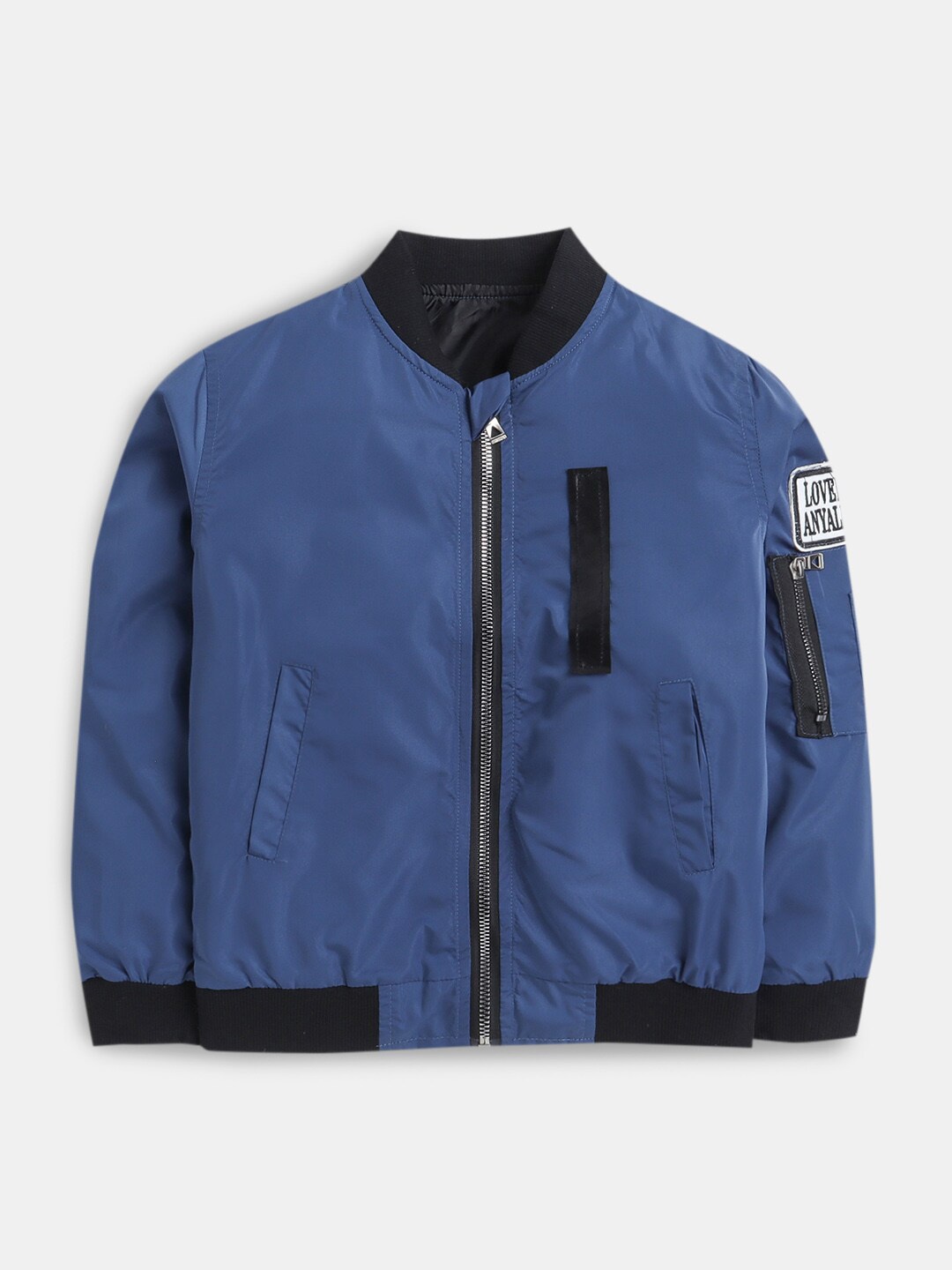 

Hopscotch Boys Navy Blue Bomber Jacket