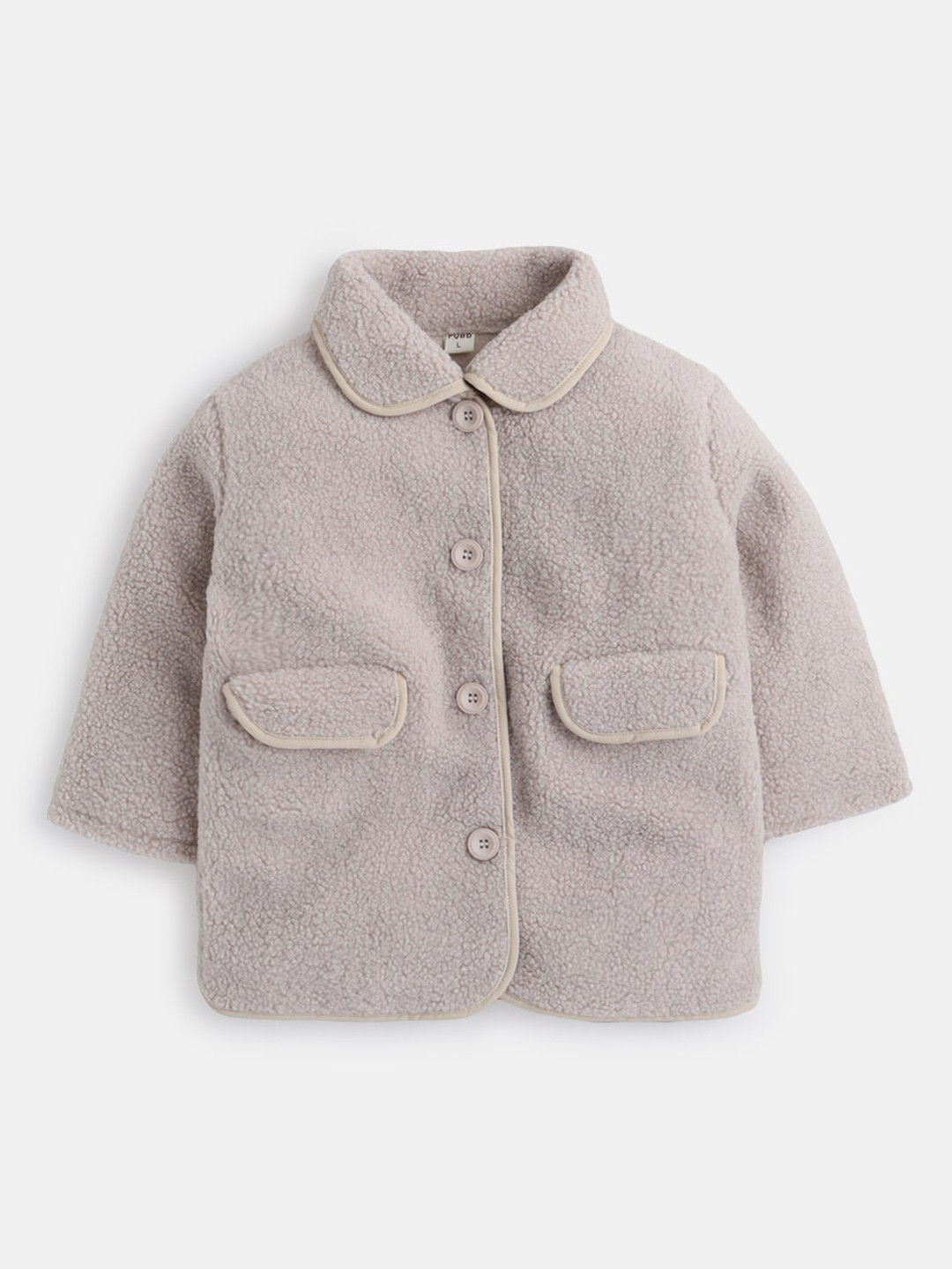 

Hopscotch Boys Beige Solid Over Coat