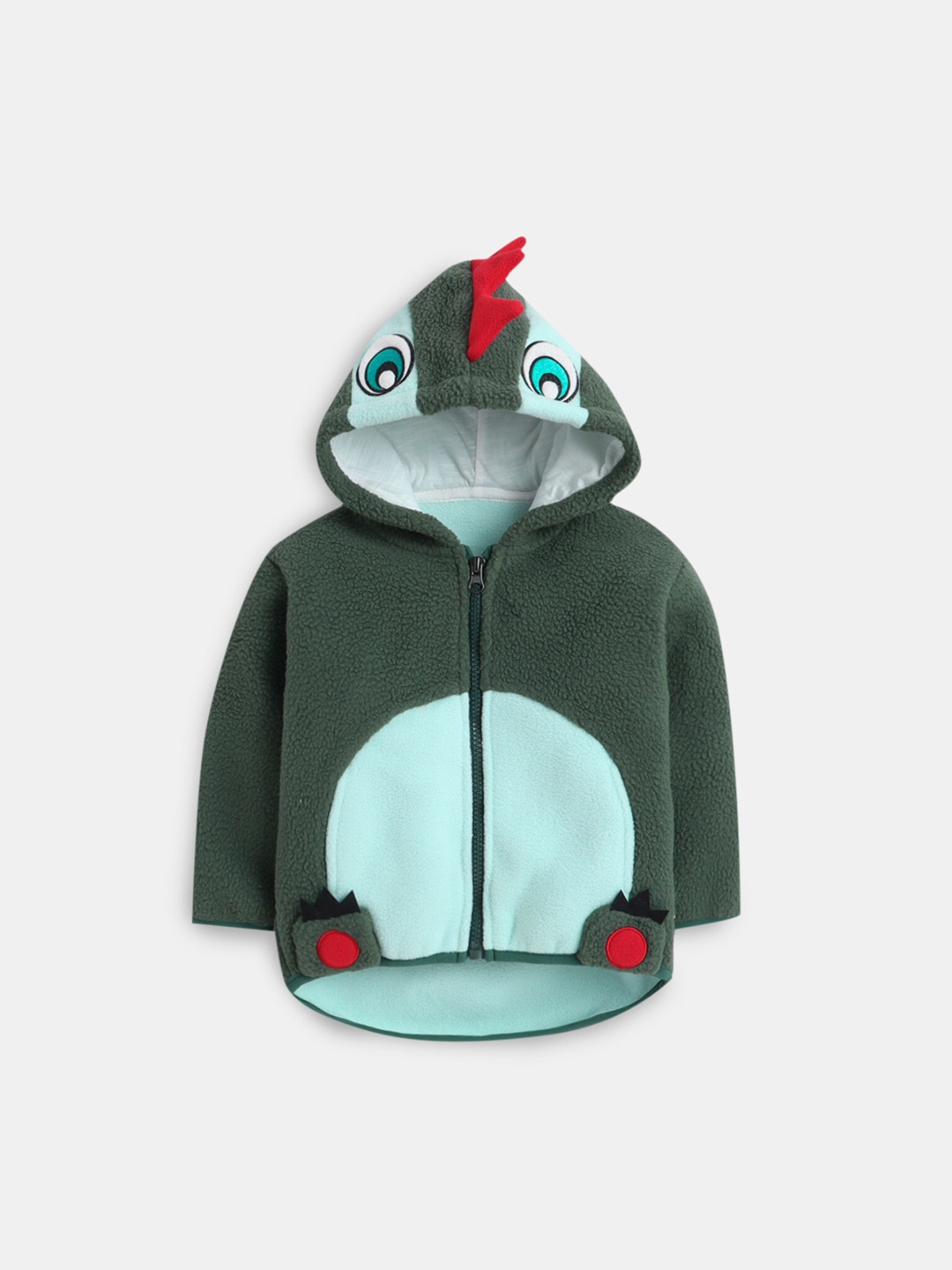 

Hopscotch Boys Green Colourblocked Tailored Jacket