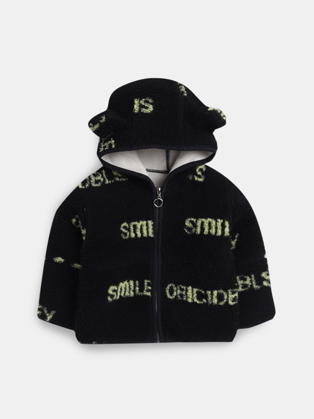 

Hopscotch Boys Black Typography Tailored Jacket