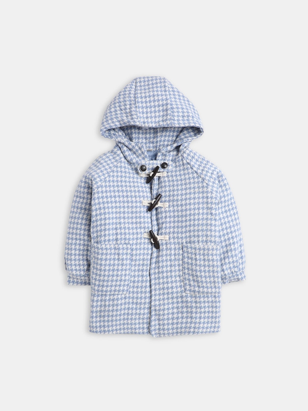 

Hopscotch Girls Blue & White Checked Field Coats