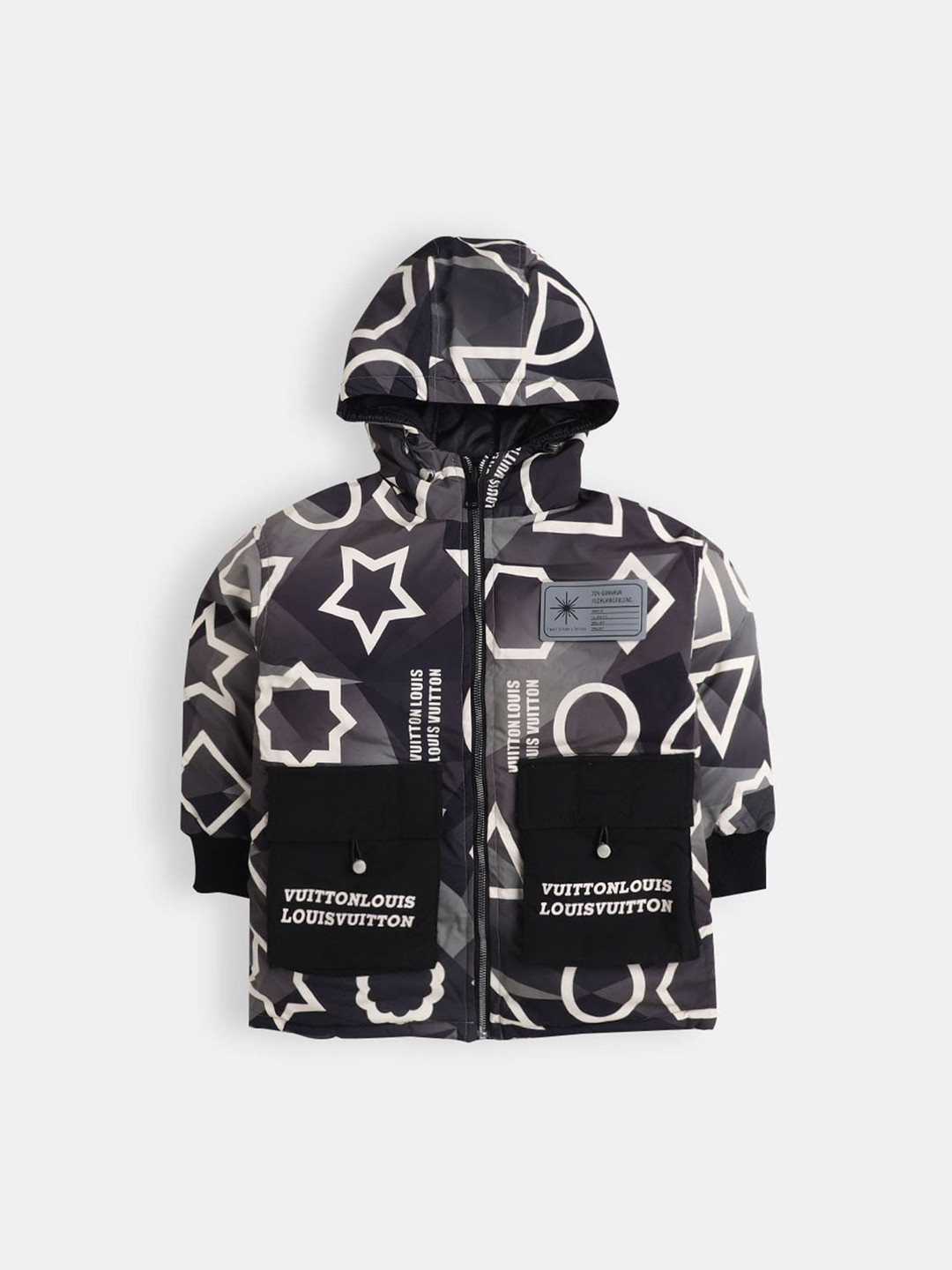 

Hopscotch Boys Grey Printed Coats