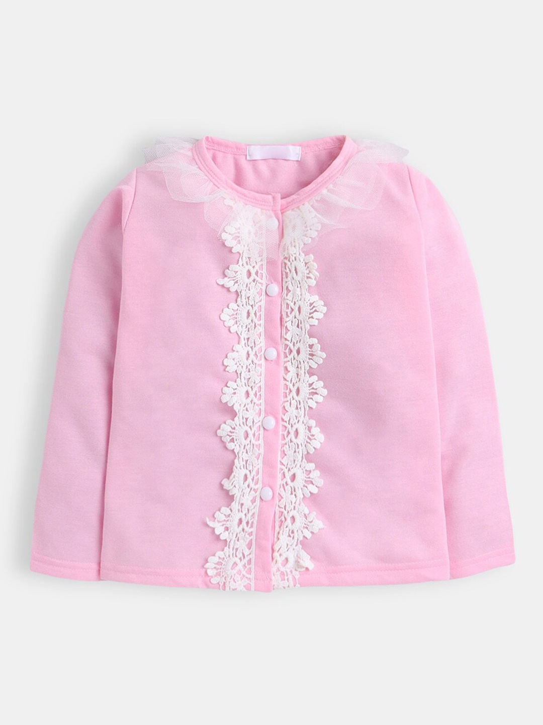 

Hopscotch Pink Solid Full Sleeves Top