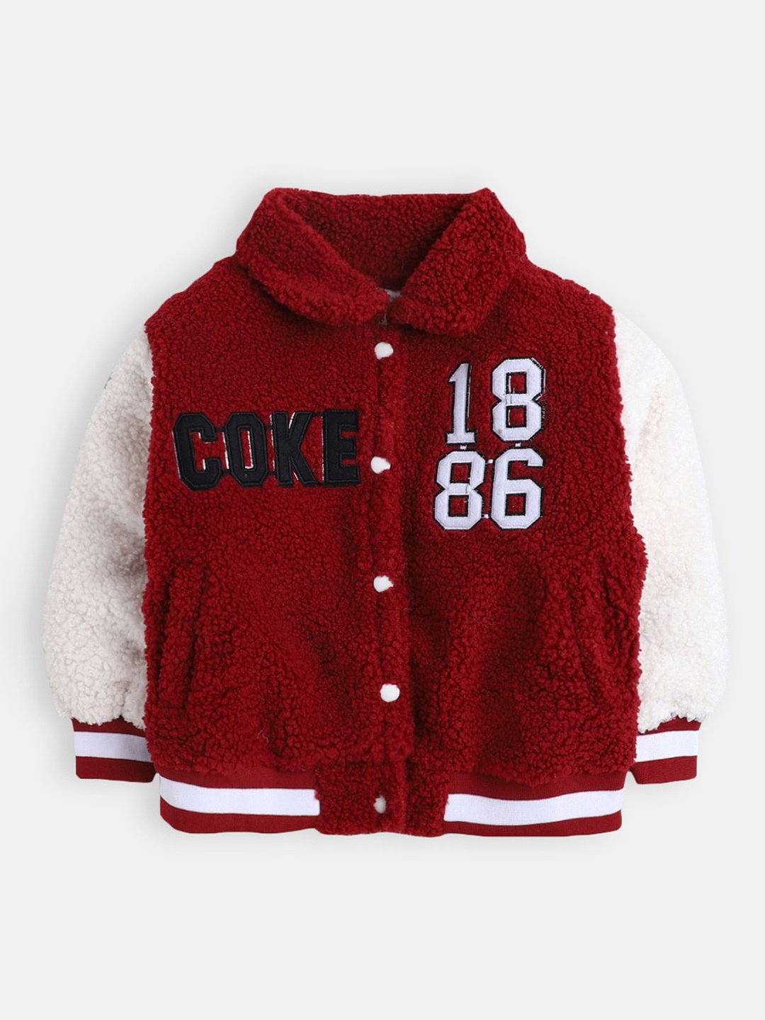 

Hopscotch Girls Red & White Cotton Tailored Jacket