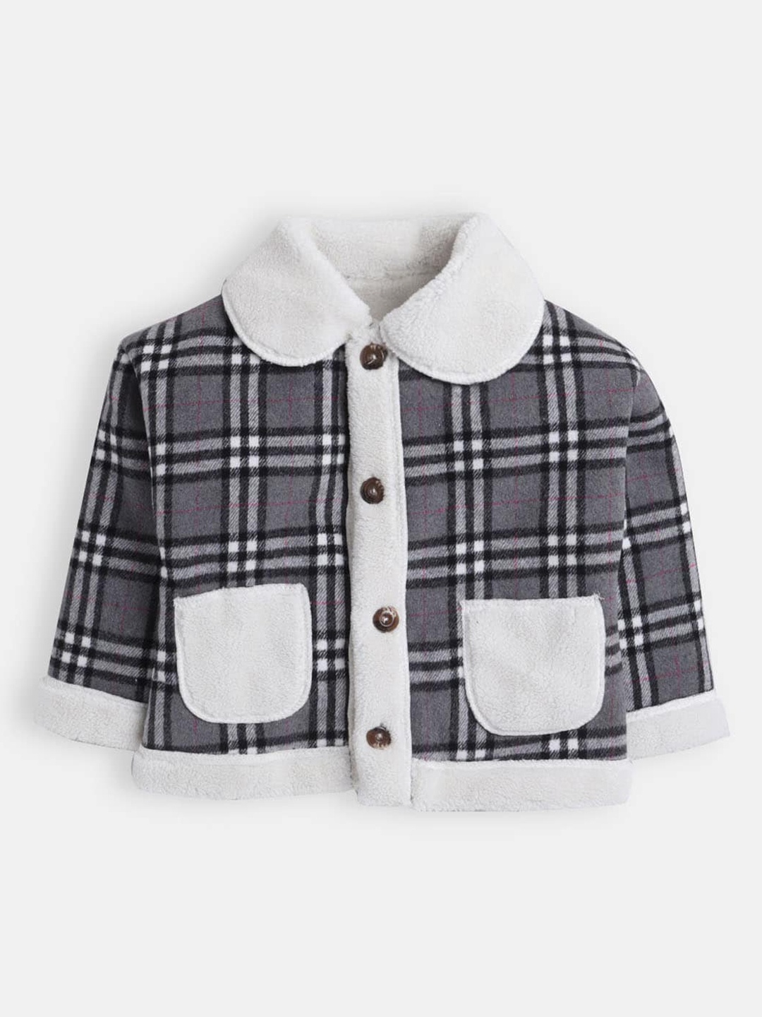

Hopscotch Boys Black Checked Crop Tailored Jacket