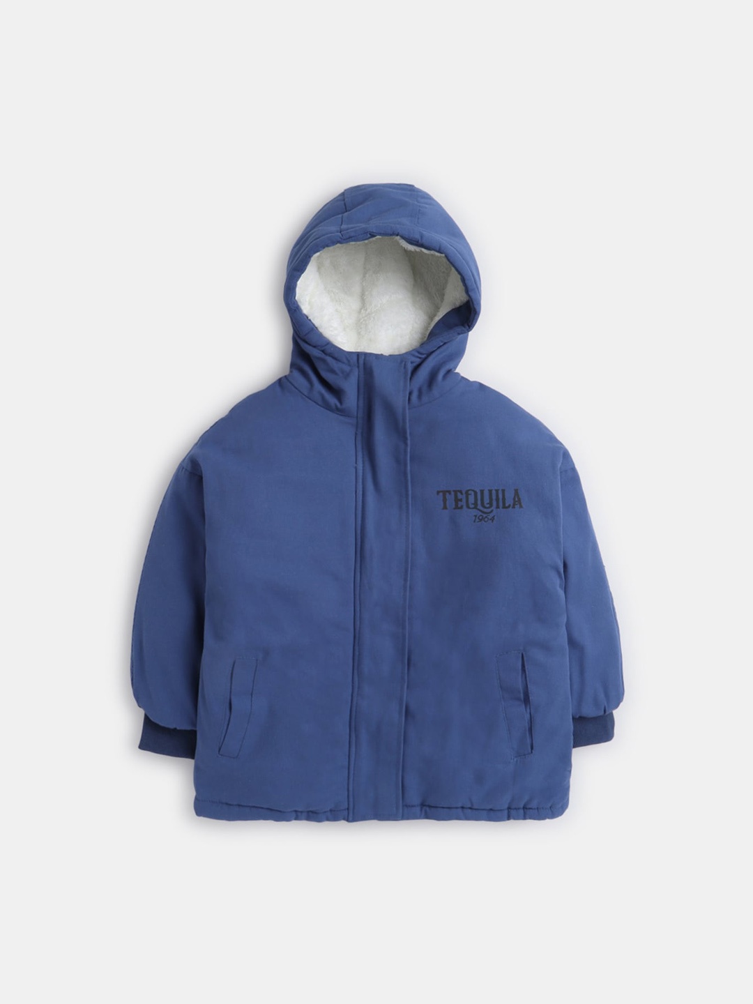 

Hopscotch Boys Blue Solid Long Coats