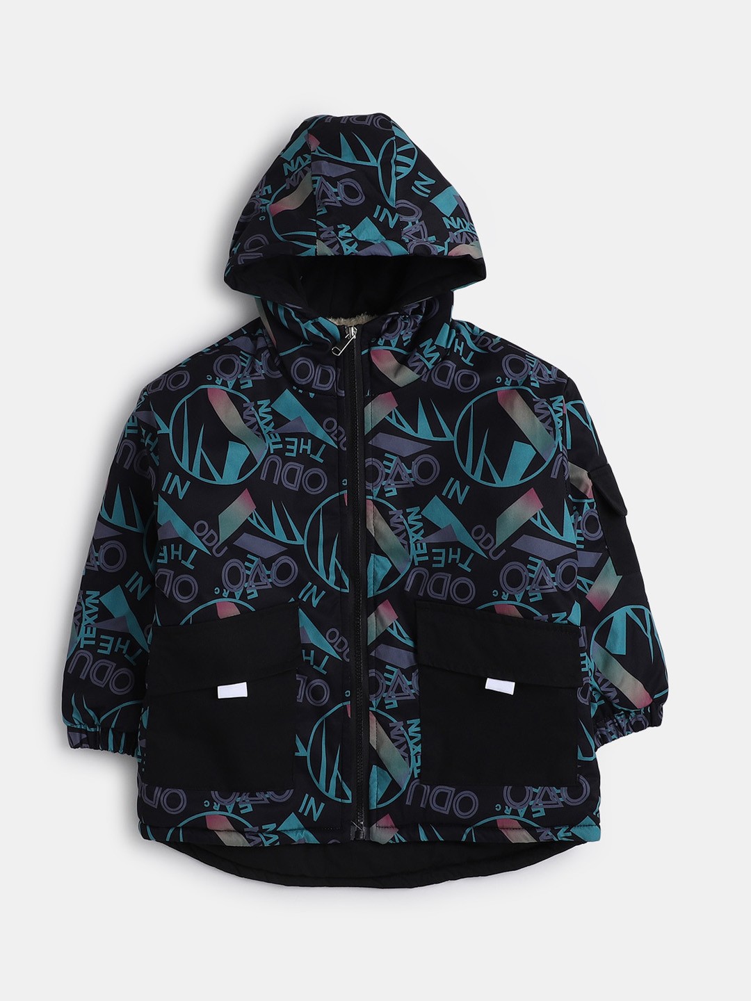 

Hopscotch Boys Navy Blue & Blue Printed Overcoats