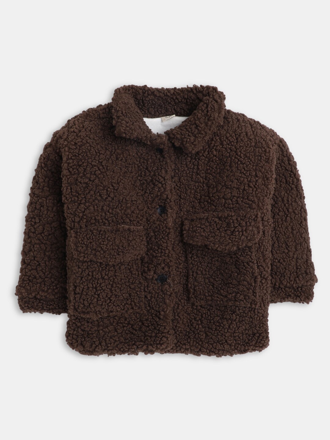 

Hopscotch Boys Brown Open Front Jacket