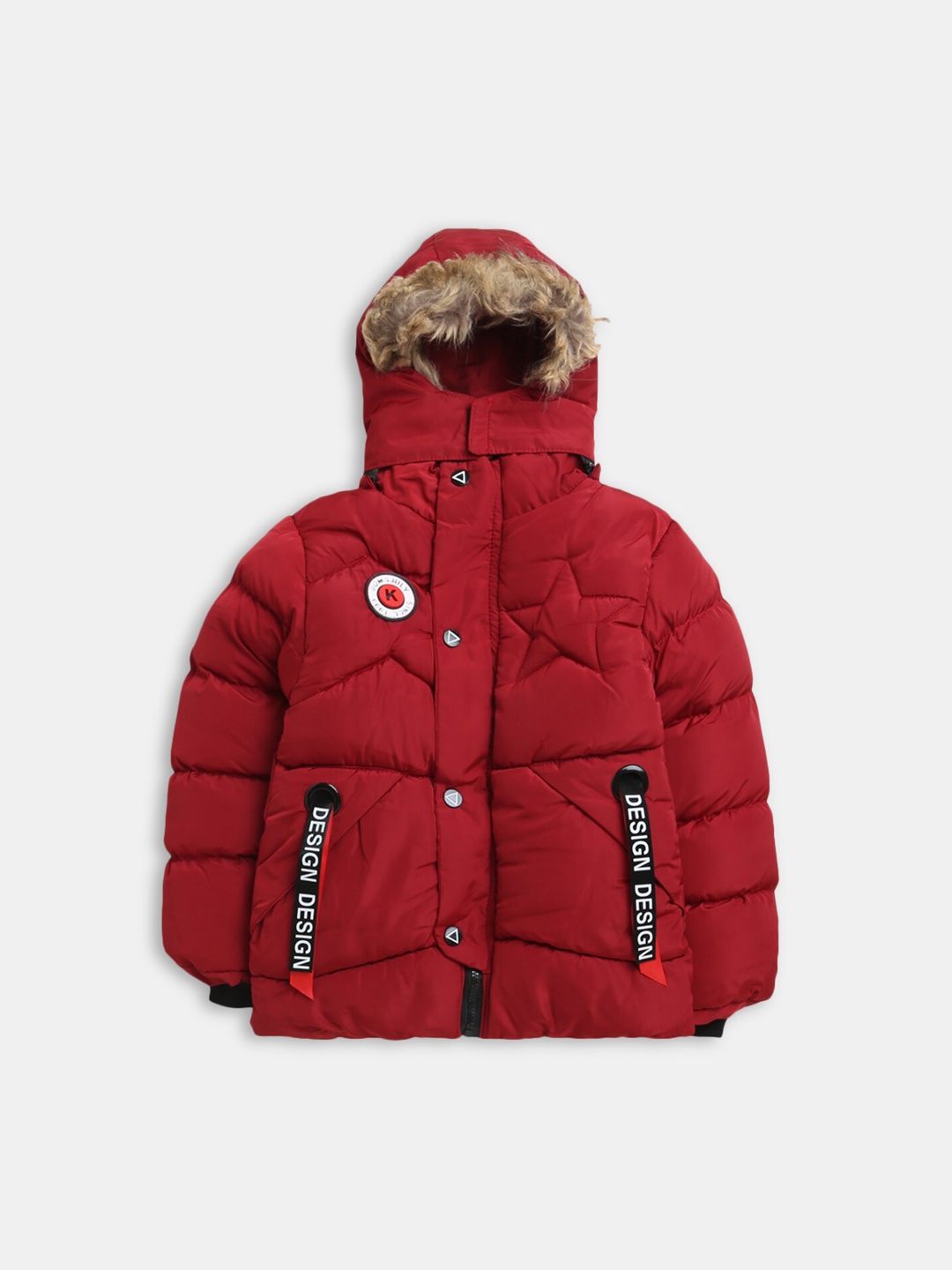 

Hopscotch Boys Red Hooded Puffer Jacket