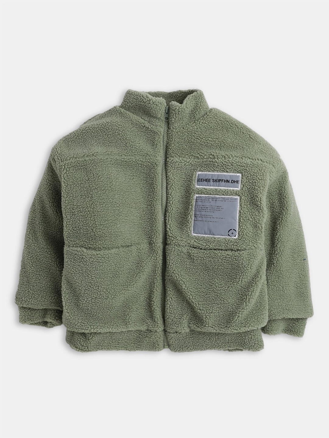 

Hopscotch Boys Green Crop Bomber Jacket