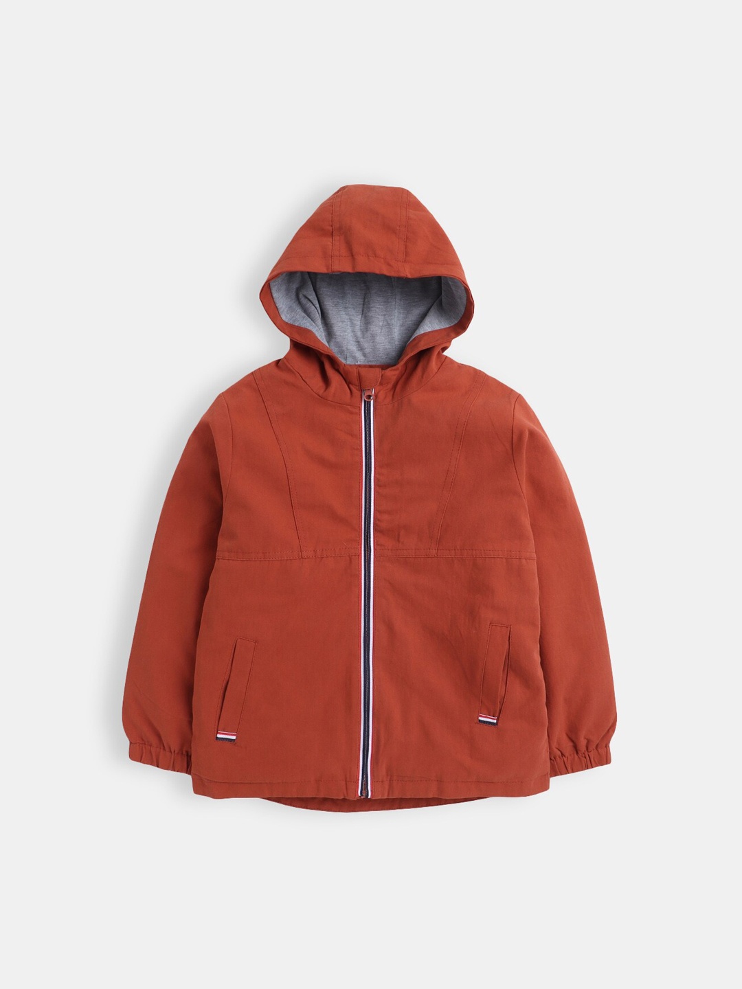 

Hopscotch Boys Orange Crop Tailored Jacket with Embroidered