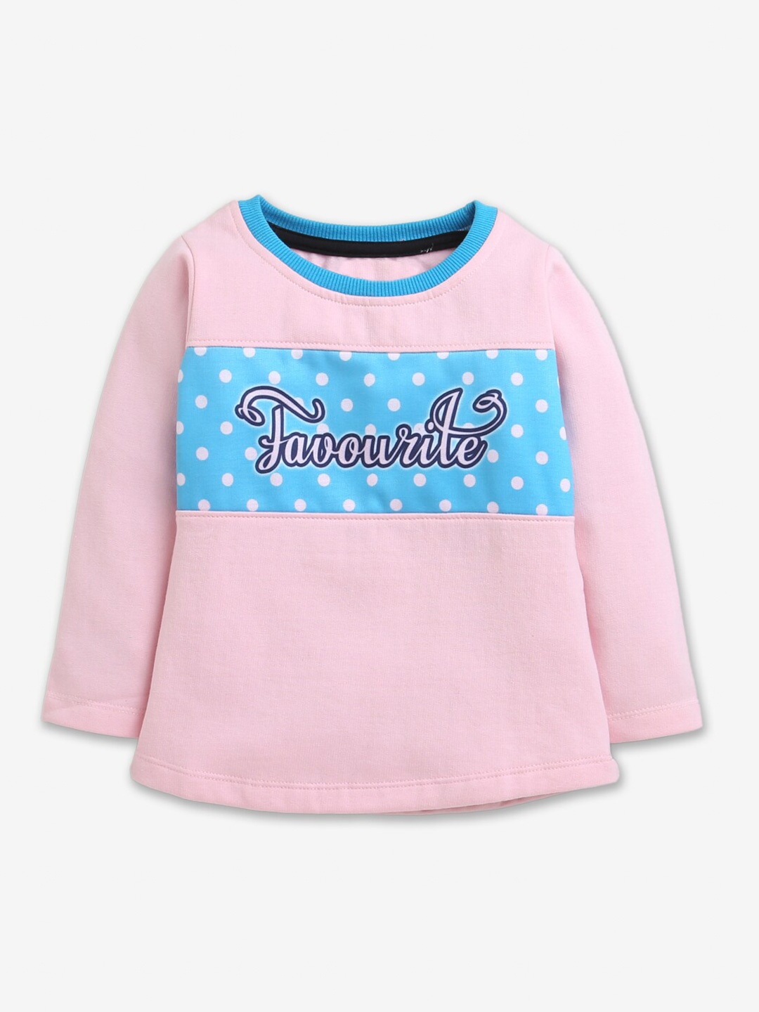 

Hopscotch Girls Pink Printed Sweatshirt