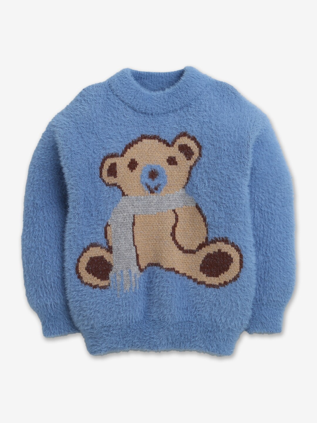 

Hopscotch Boys Blue & Brown Printed Pullover