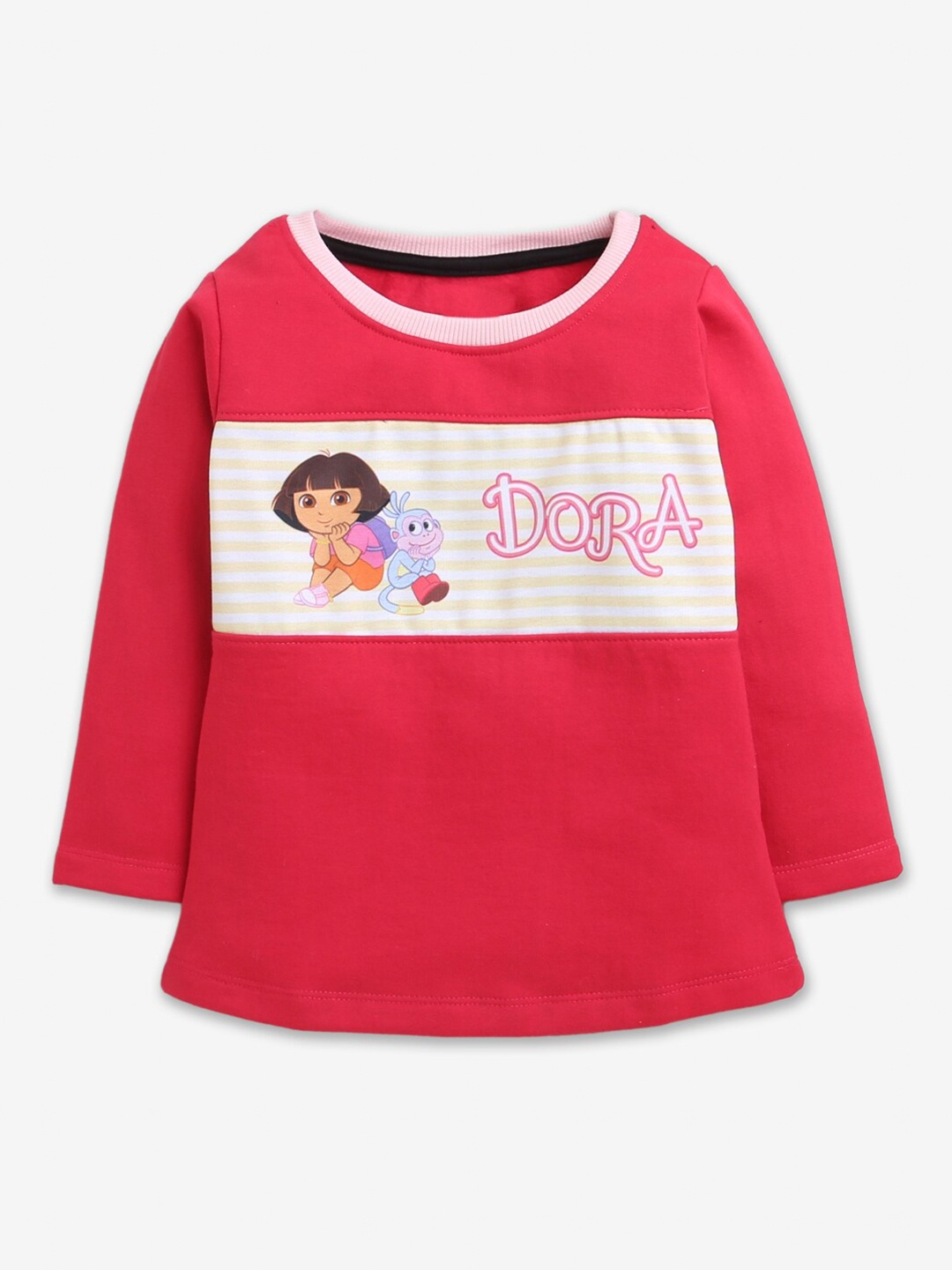 

Hopscotch Girls Fuchsia Printed Sweatshirt